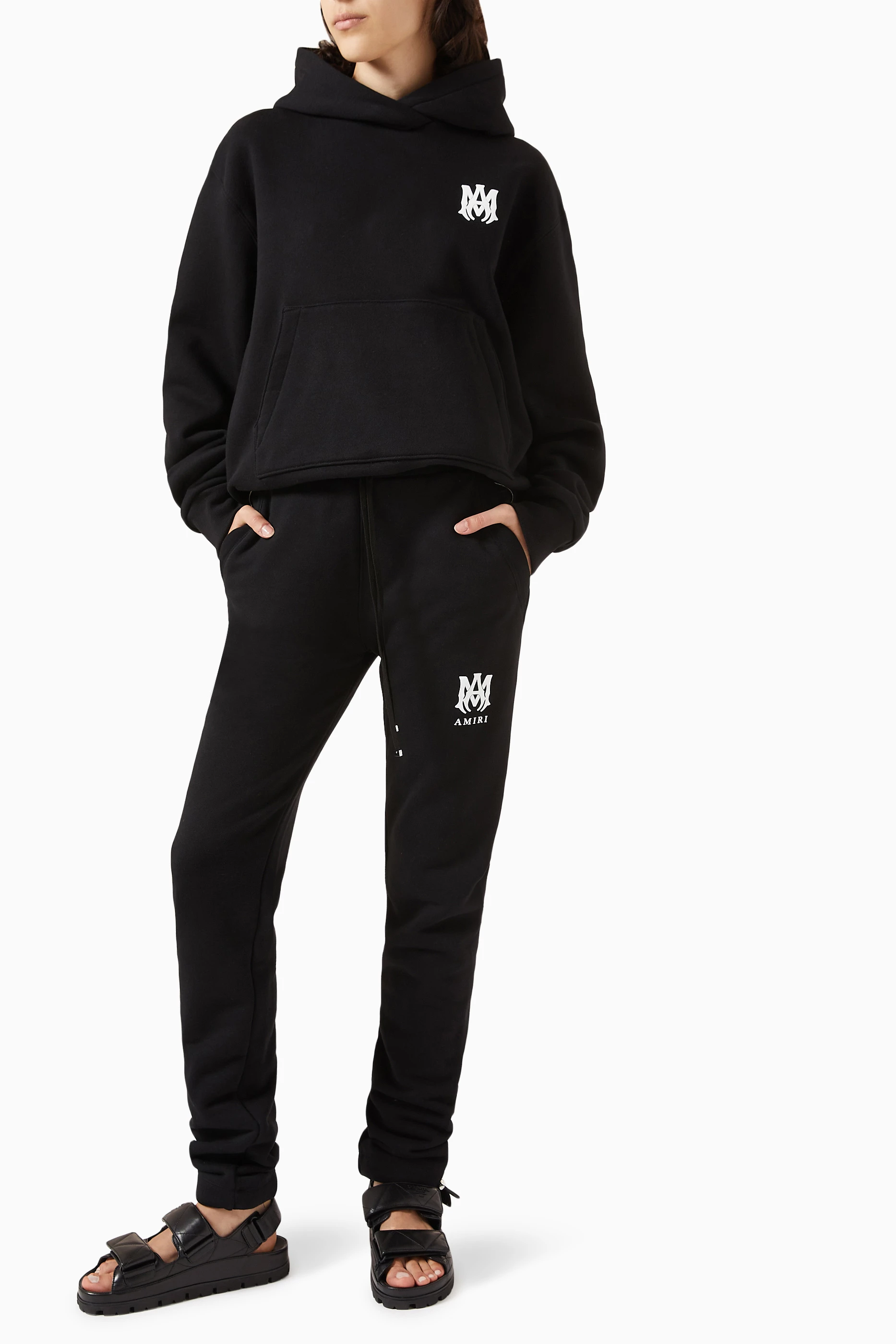 Buy Amiri Black MA Logo Sweatpants For Women Online Ounass Saudi