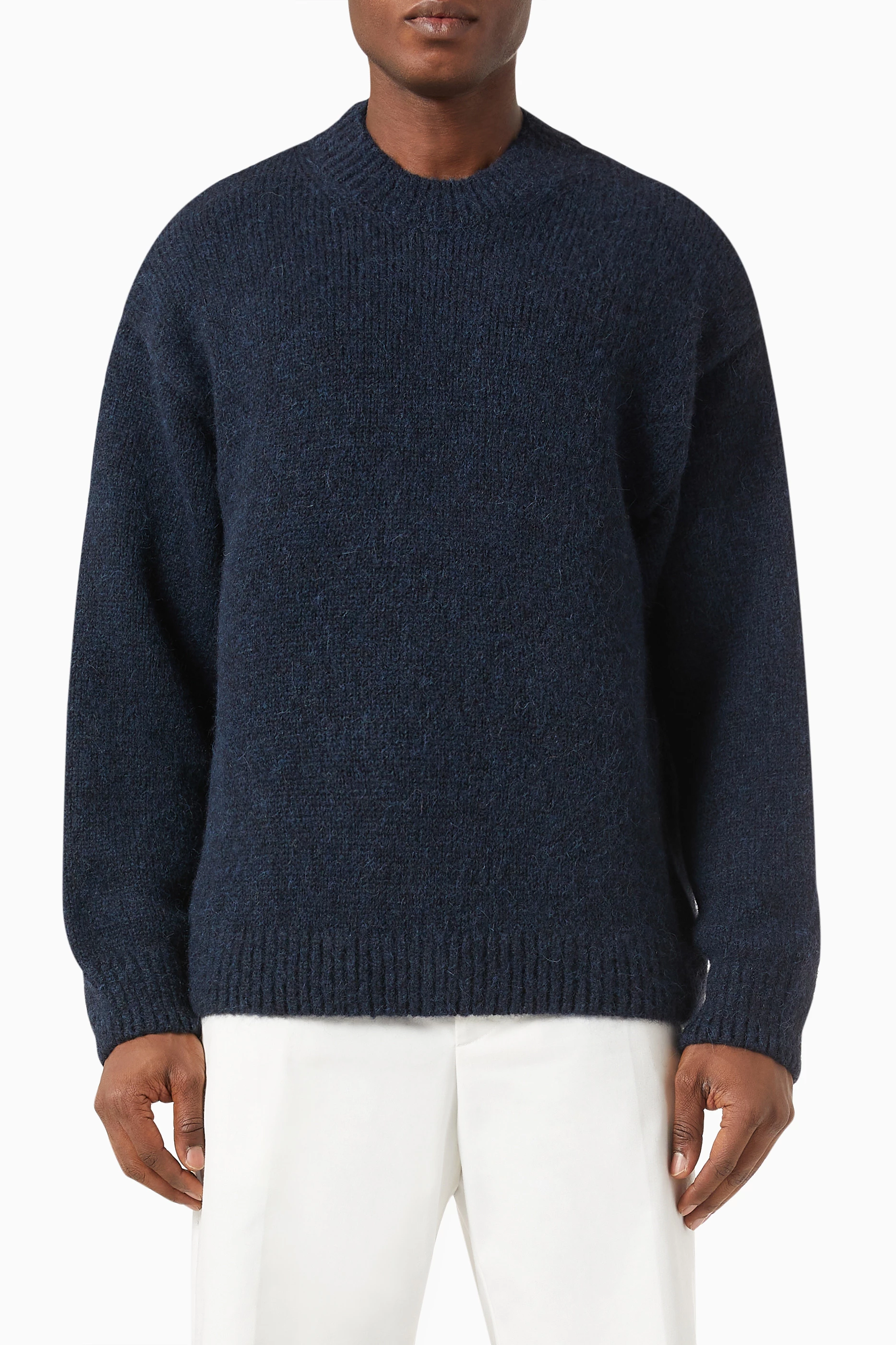 パーカー・フーディ JACQUEMUS Men Sweater 245JS2342341 392 BLUE The Jacquemus sweatshirt - LES CLASSIQUES | JACQUEMUS