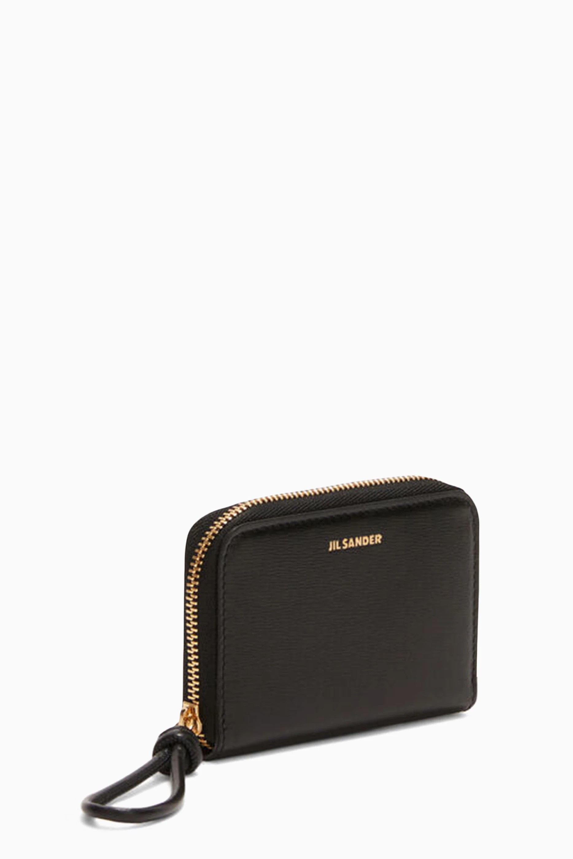 Buy Jil Sander Black Small Giro Zip-around Wallet in Smooth 