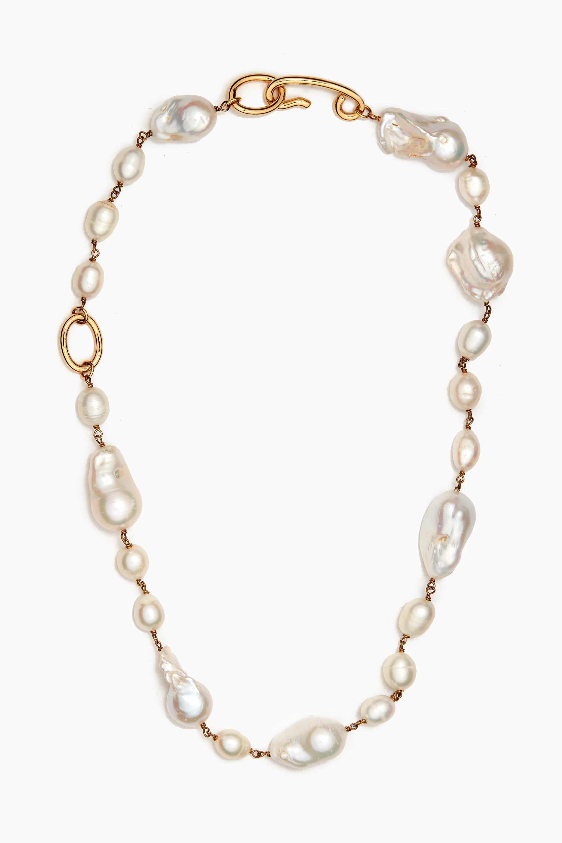 Buy Jil Sander Multicolour Grainy Freshwater Pearl Necklace in Eco 
