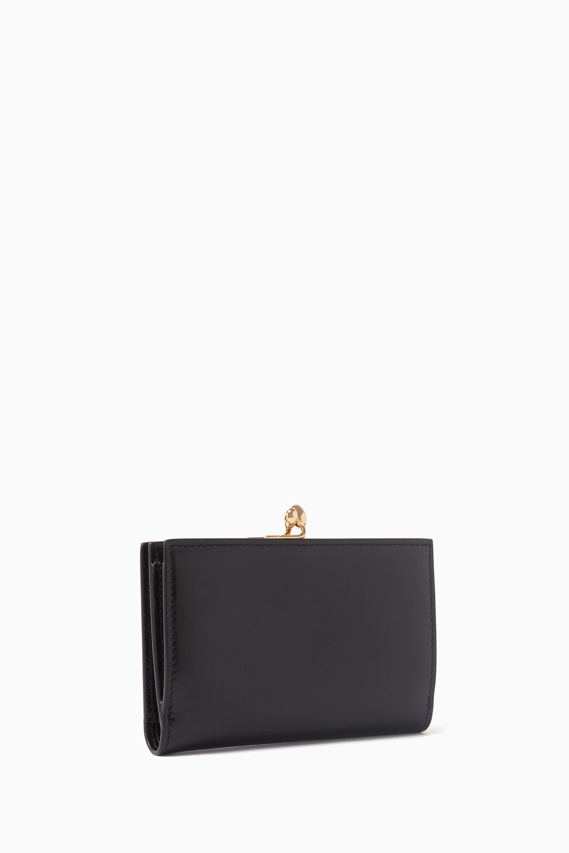 Buy Jil Sander Black Small Goji Purse Wallet in Smooth Leather For