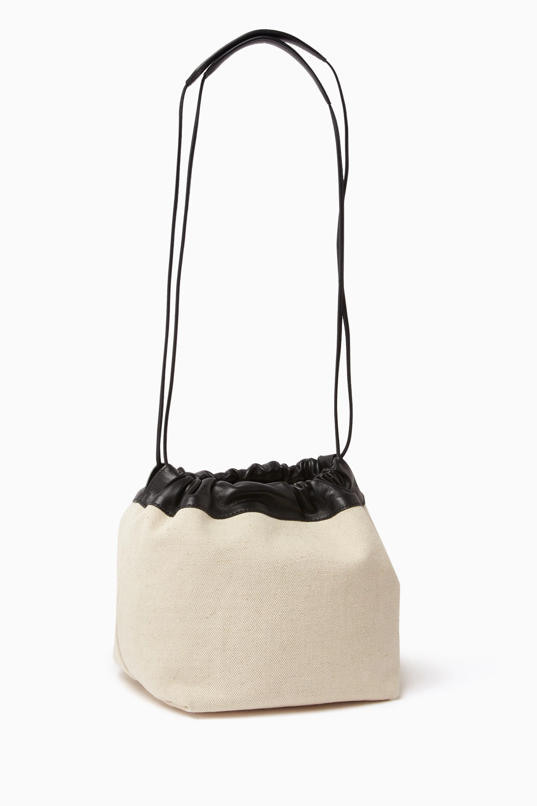 Buy Jil Sander Neutral Dumpling Drawstring Crossbody in