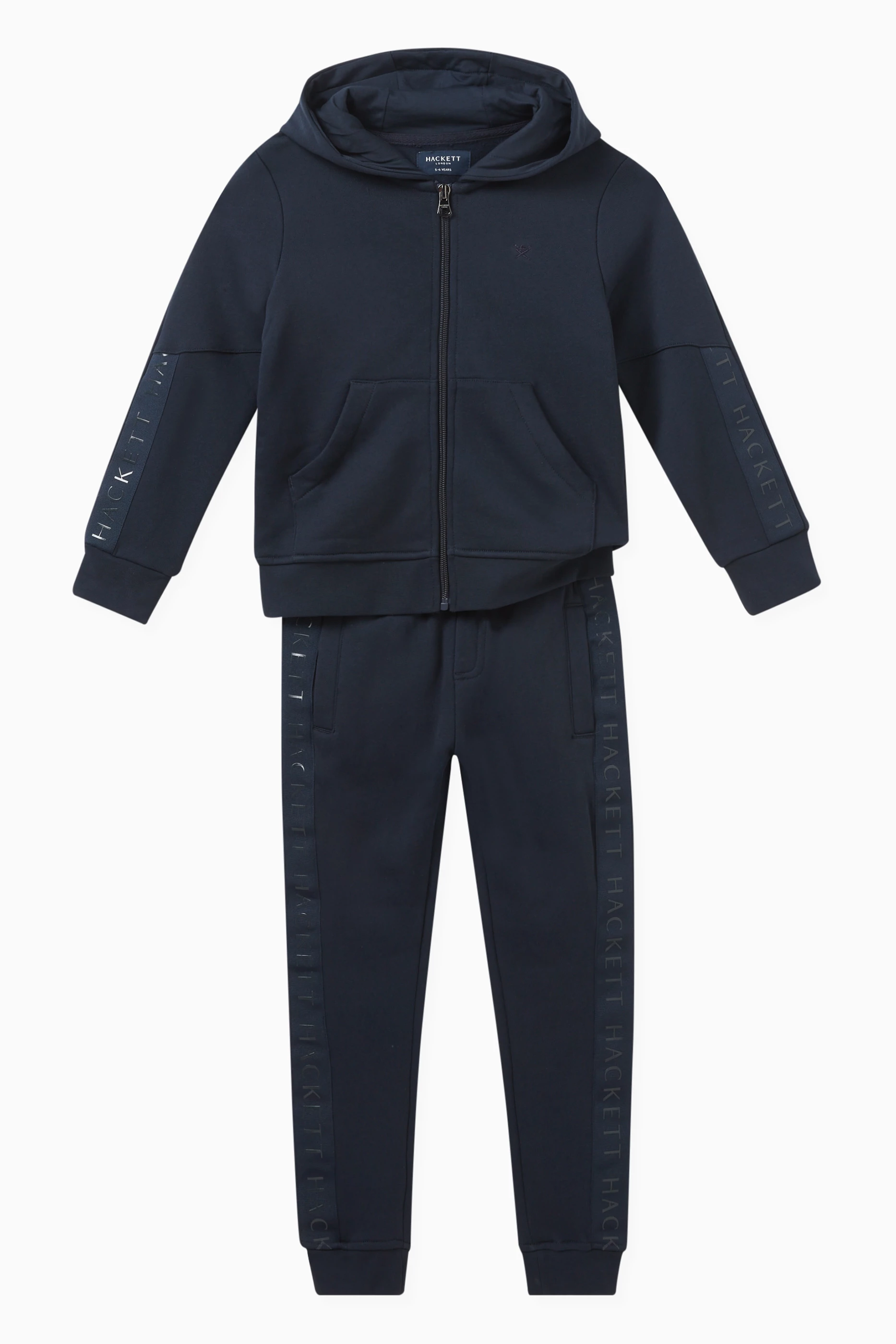 Buy Hackett London Blue Logo Tape Hoodie in Cotton For Boys Online Ounass Saudi