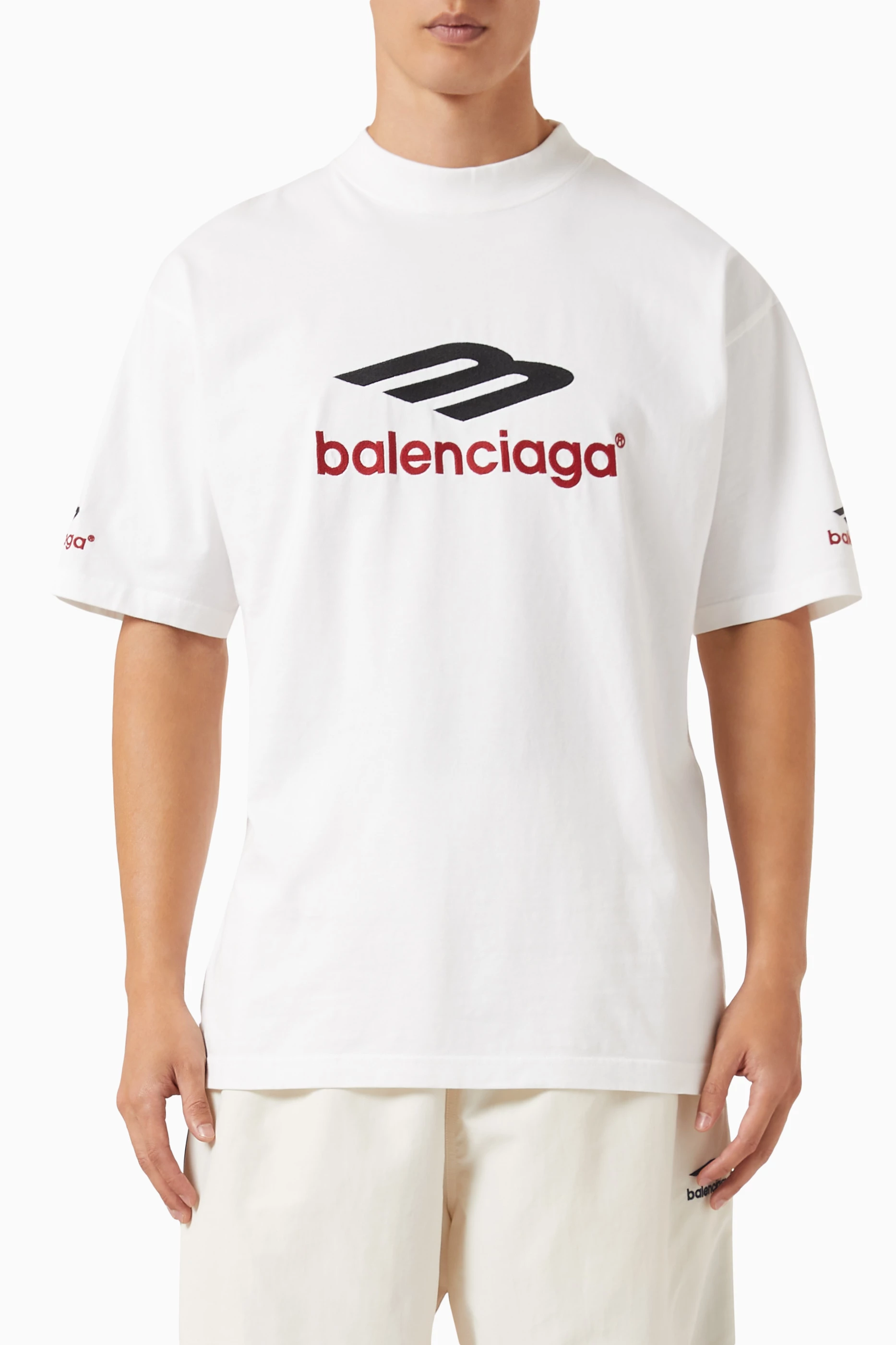 BALENCIAGA ( バレンシアガ )3B SPORTS ICON Tシャツ BALENCIAGA 3B SPORTS ICON COTTON T-shirt (unisex) - Golden-Outlet