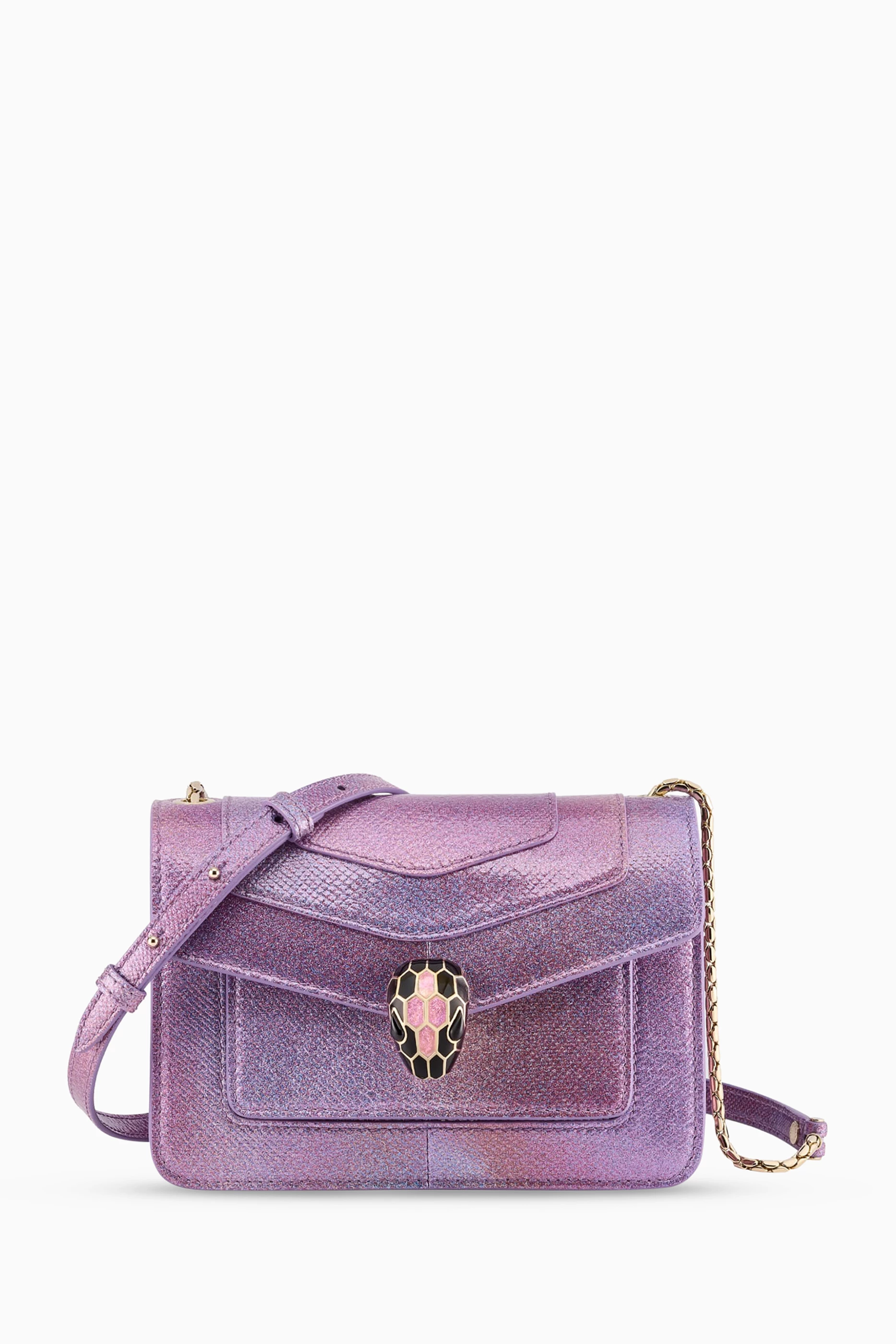Buy BVLGARI Purple Serpenti Forever Crossbody Bag in Karung Leather For Women Online Ounass Saudi