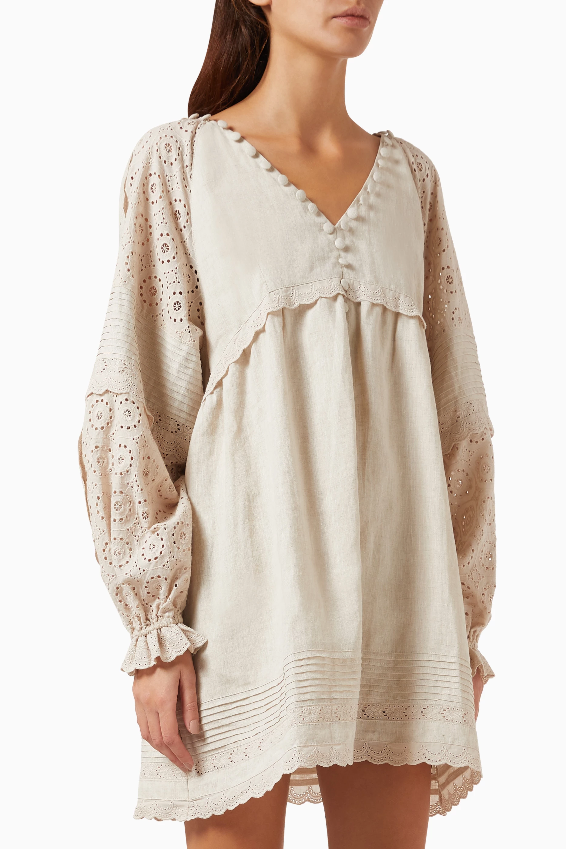 joslin lillian linen ramie smock dress LILLIAN 4.0 LINEN RAMIE SMOCK DRESS | HAZELNUT | Joslin's 'Lillian' dress  is a Forever Design  | Crafted from European Flax Certified Linen  Batiste | Oeko-Tex 100 Standard