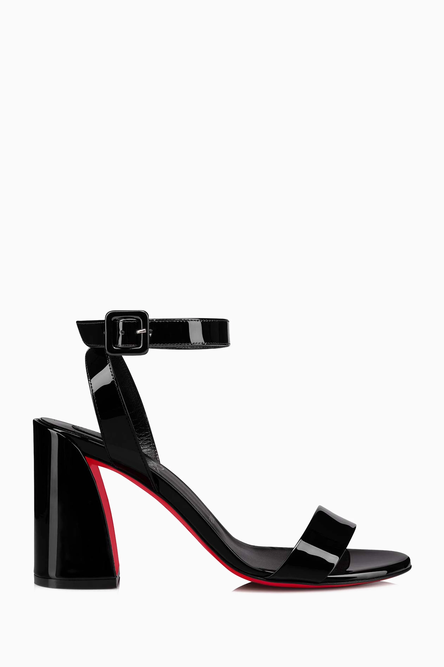 Christian louboutin block heel sandal hot sale