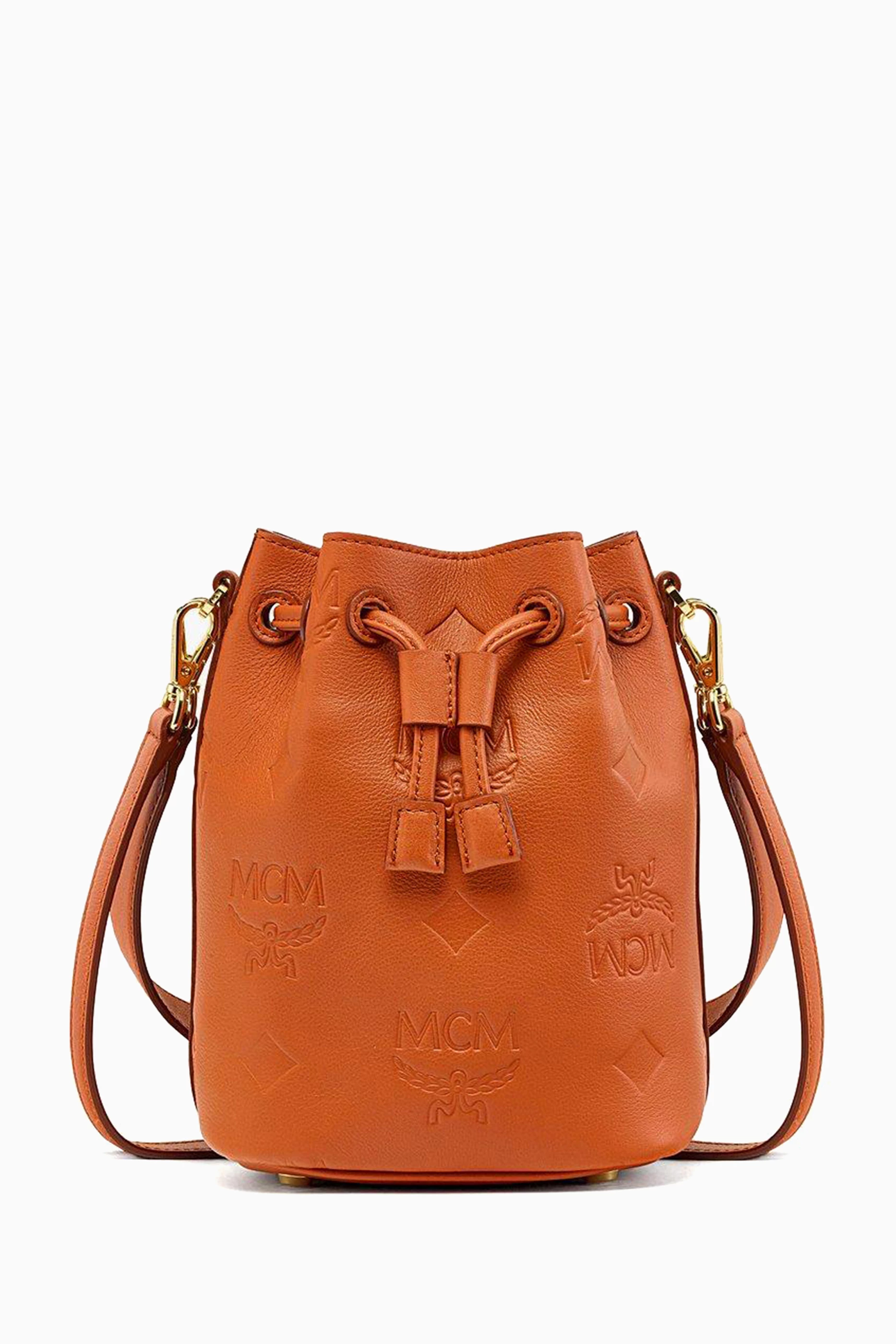 Mcm small bucket bag hot sale