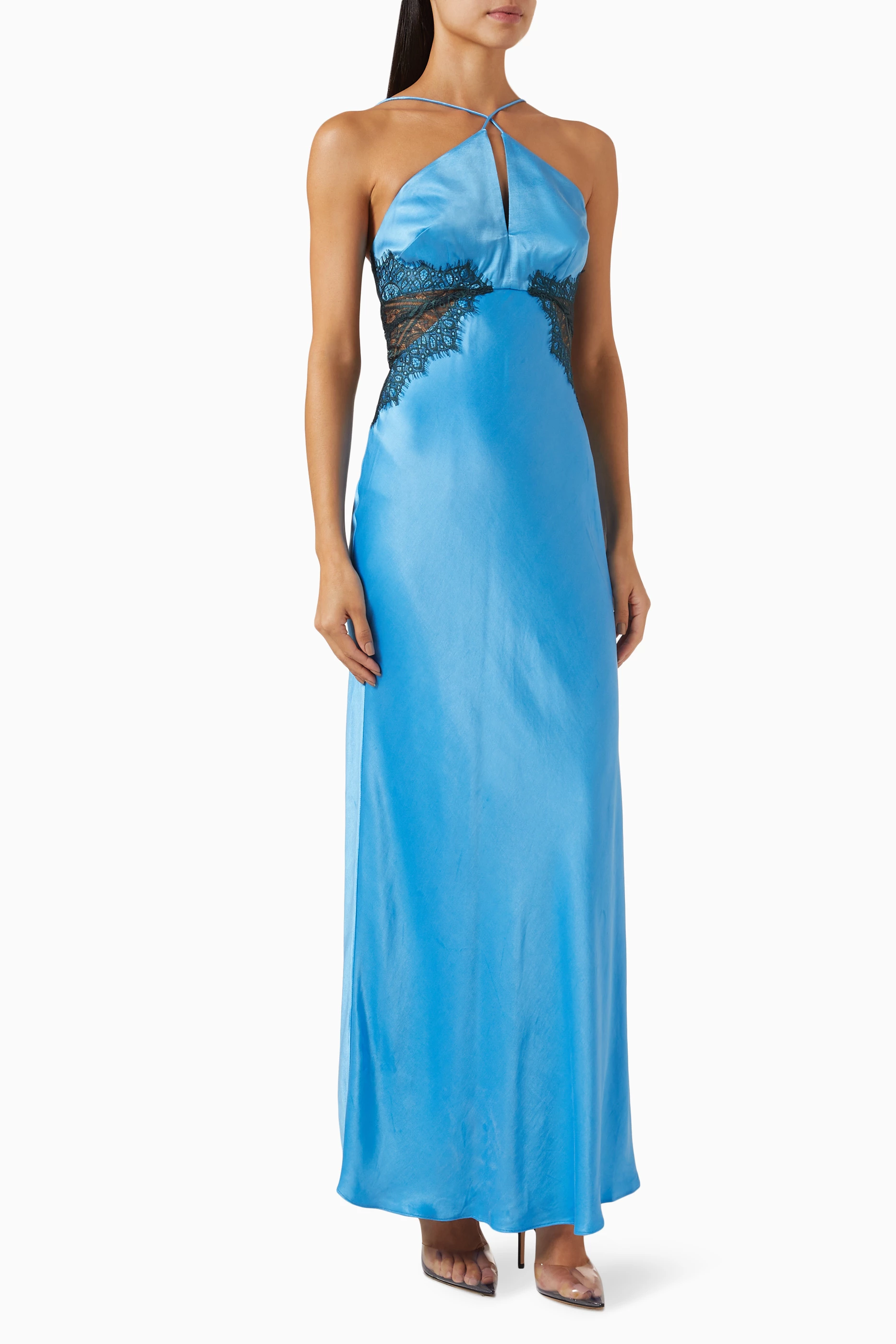 helaina midi dress princess polly baby blue dress Helaina Midi Dress