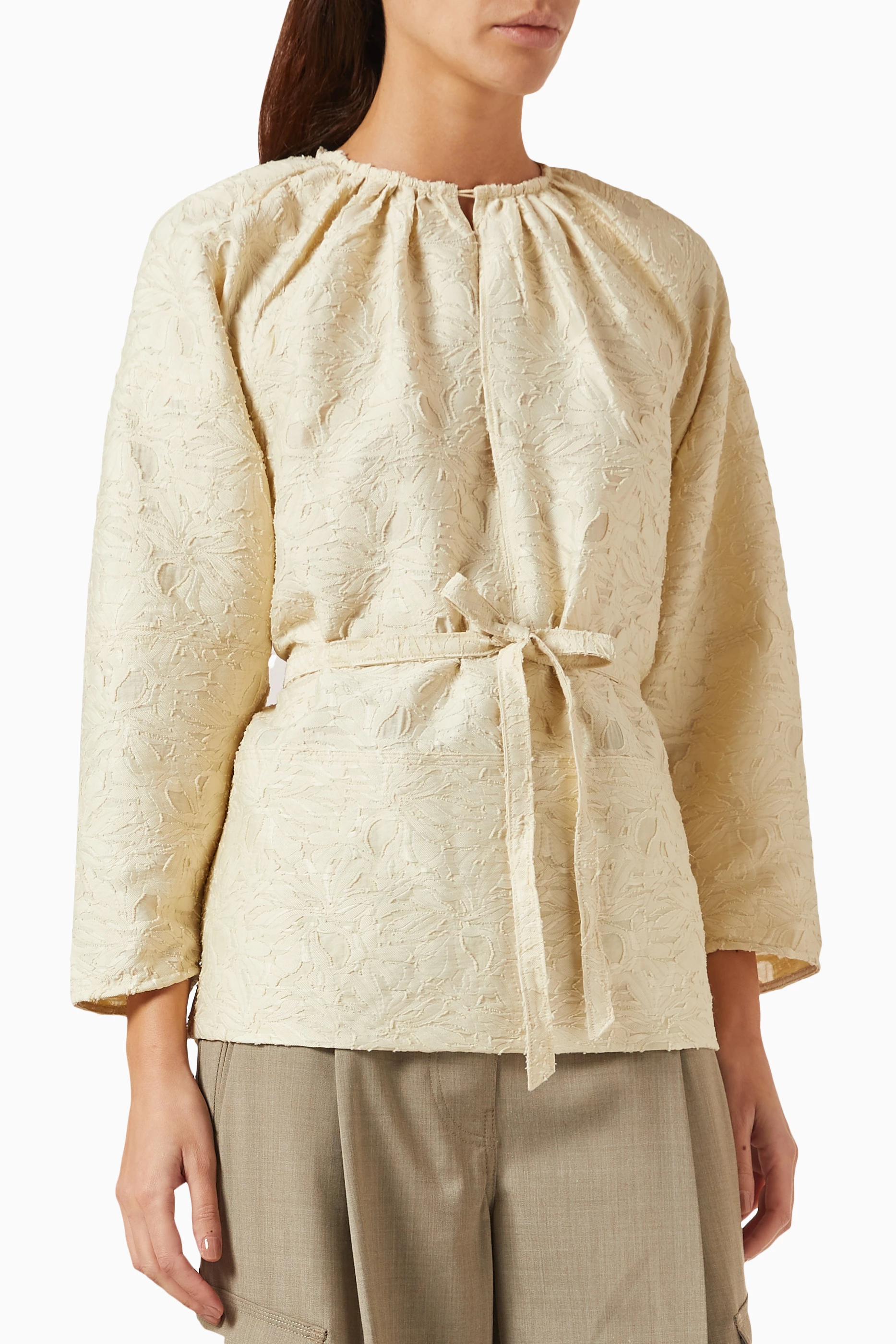 Buy Day Birger et Mikkelsen Neutral Quinn Blouse in Lace For