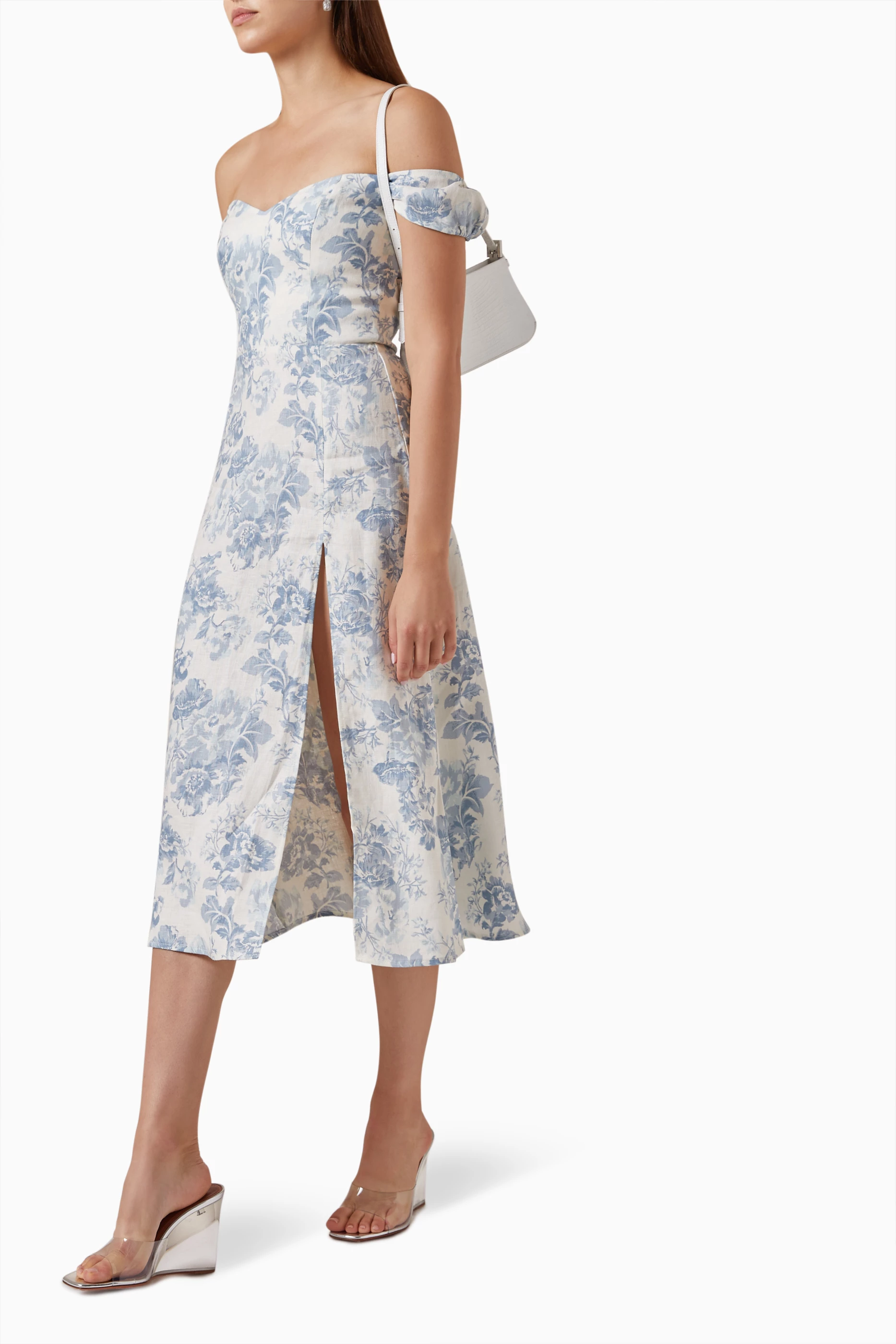 chinese dress ladies Brigitte Linen Maxi Dress in Lavender L / Lavender main image 0