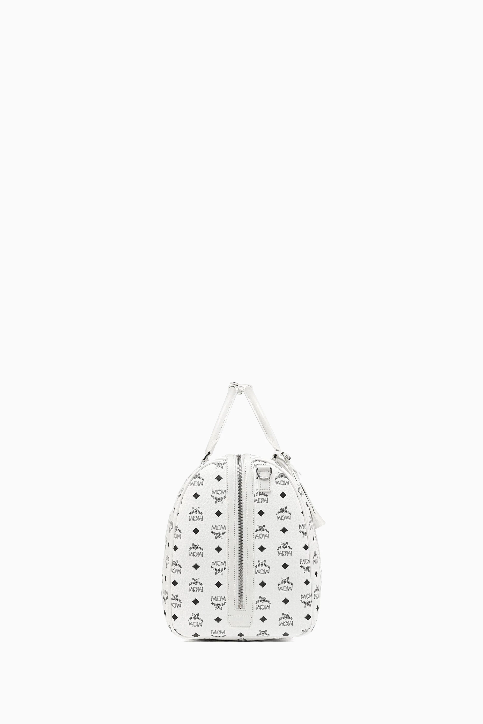White mcm bag best sale