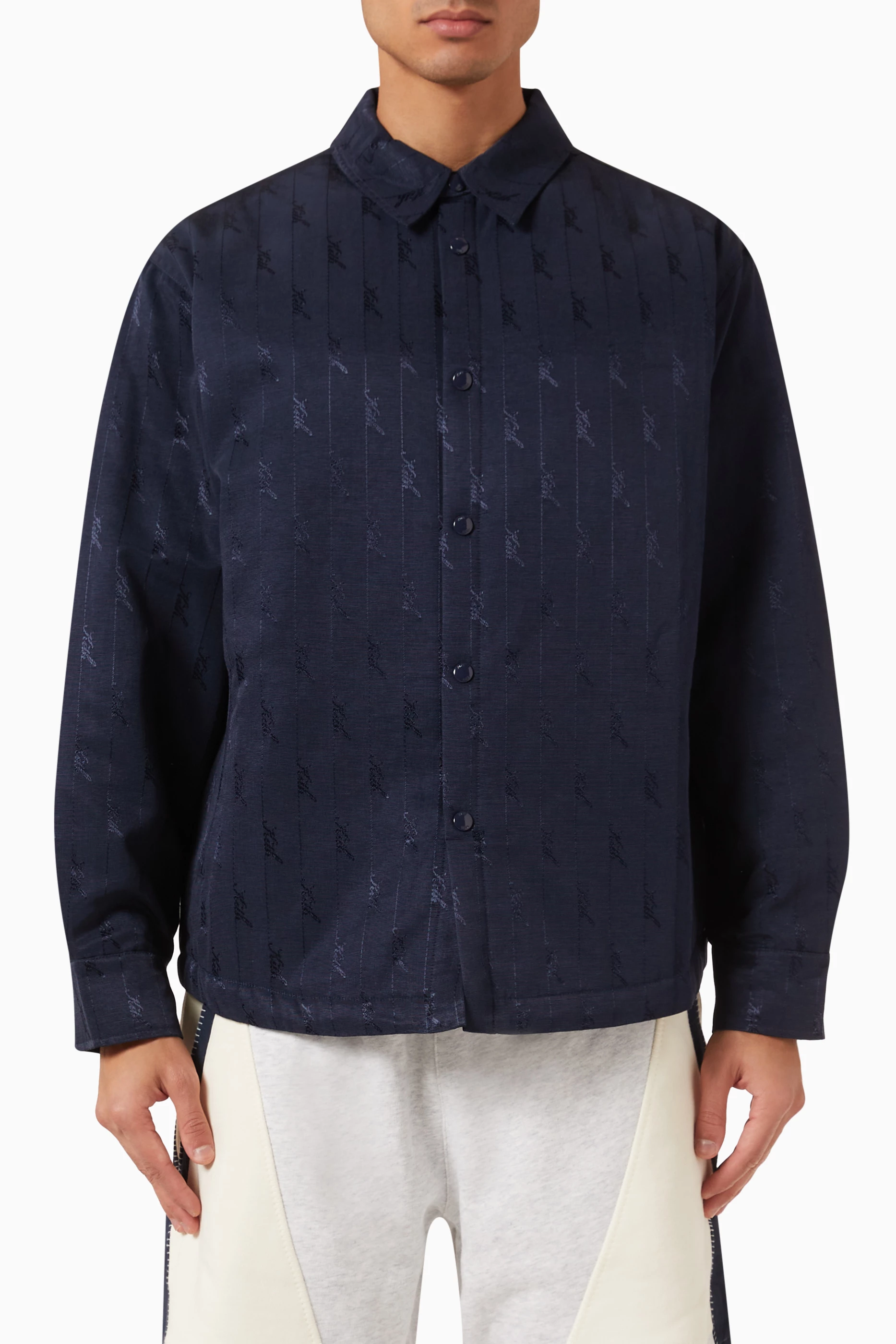 ジャケット・アウター KITH jacquard quilted shirt jacket Kith Jacquard Faille Sutton Quilted Shirt Jacket - Layer