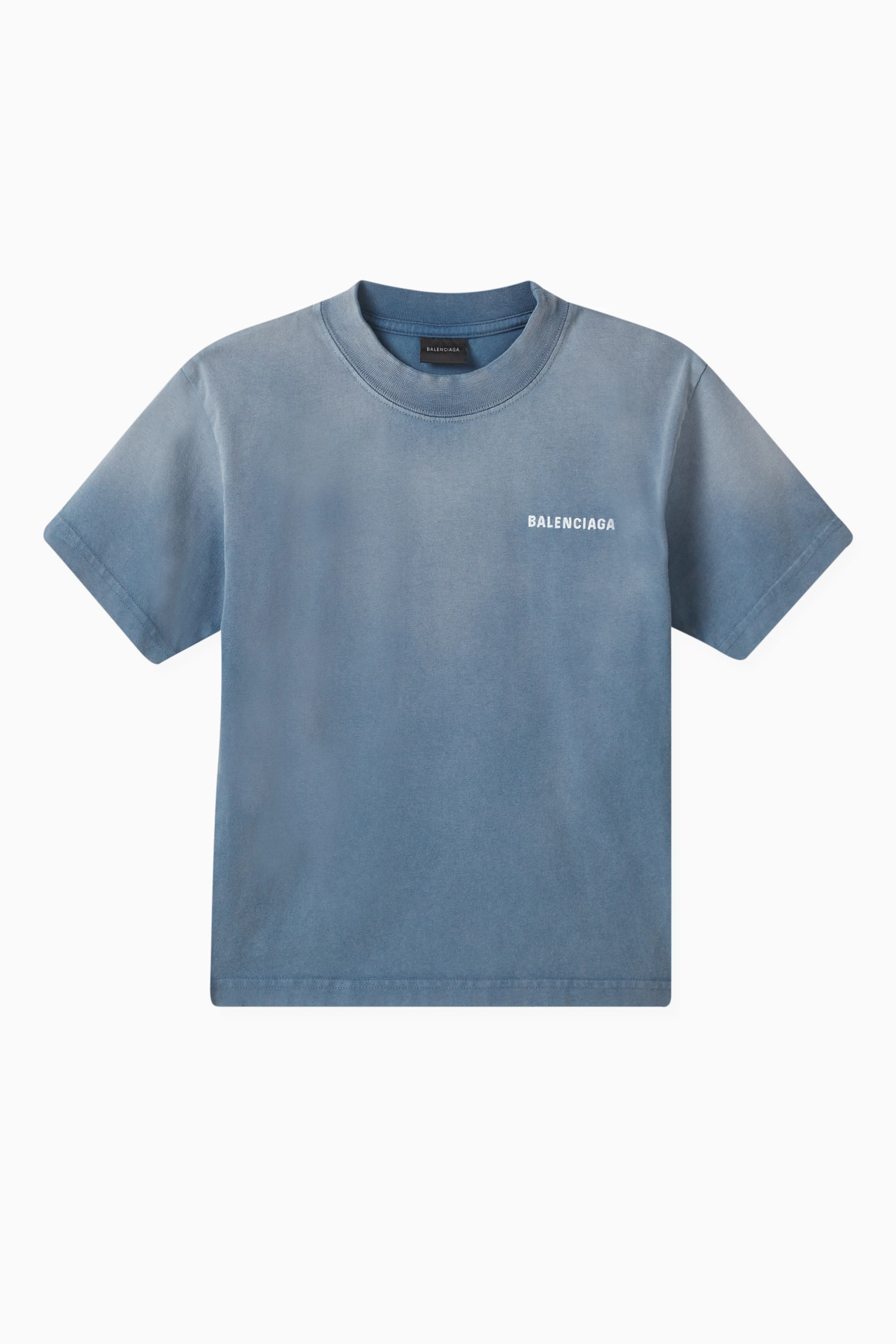 Balenciaga blue t shirt clearance