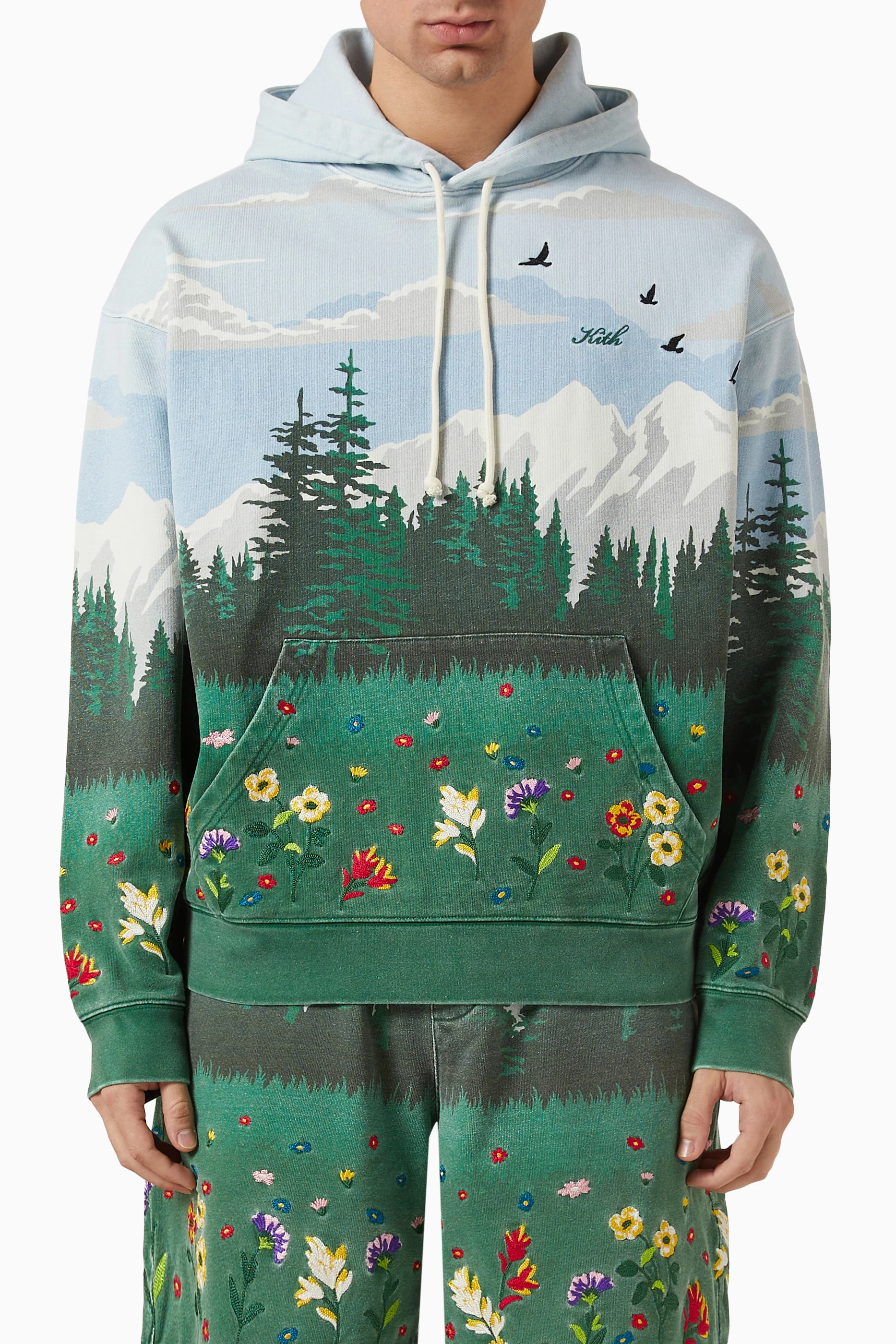 KITH キス Scenic Fleece Nelson Hoodie フーディー パーカー KITH キス Scenic Fleece Nelson Hoodie フーディー パーカー