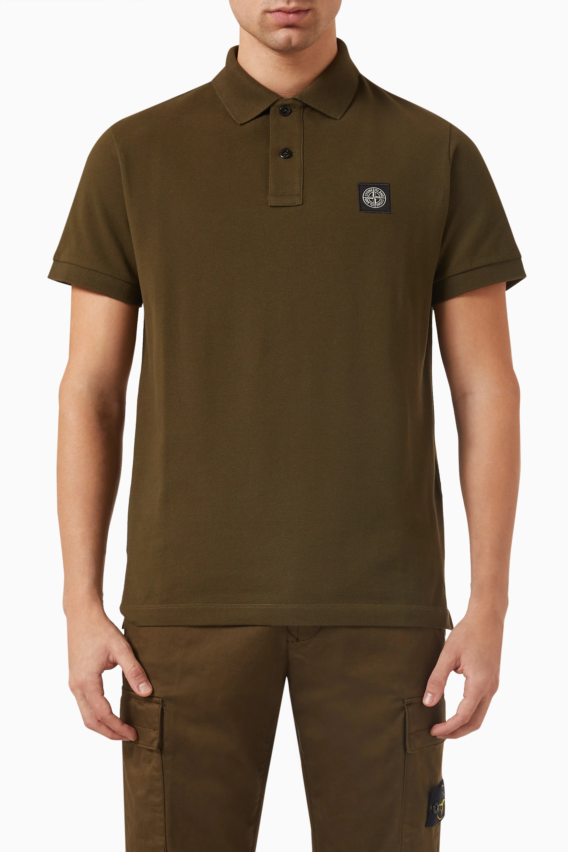 Khaki stone island polo online