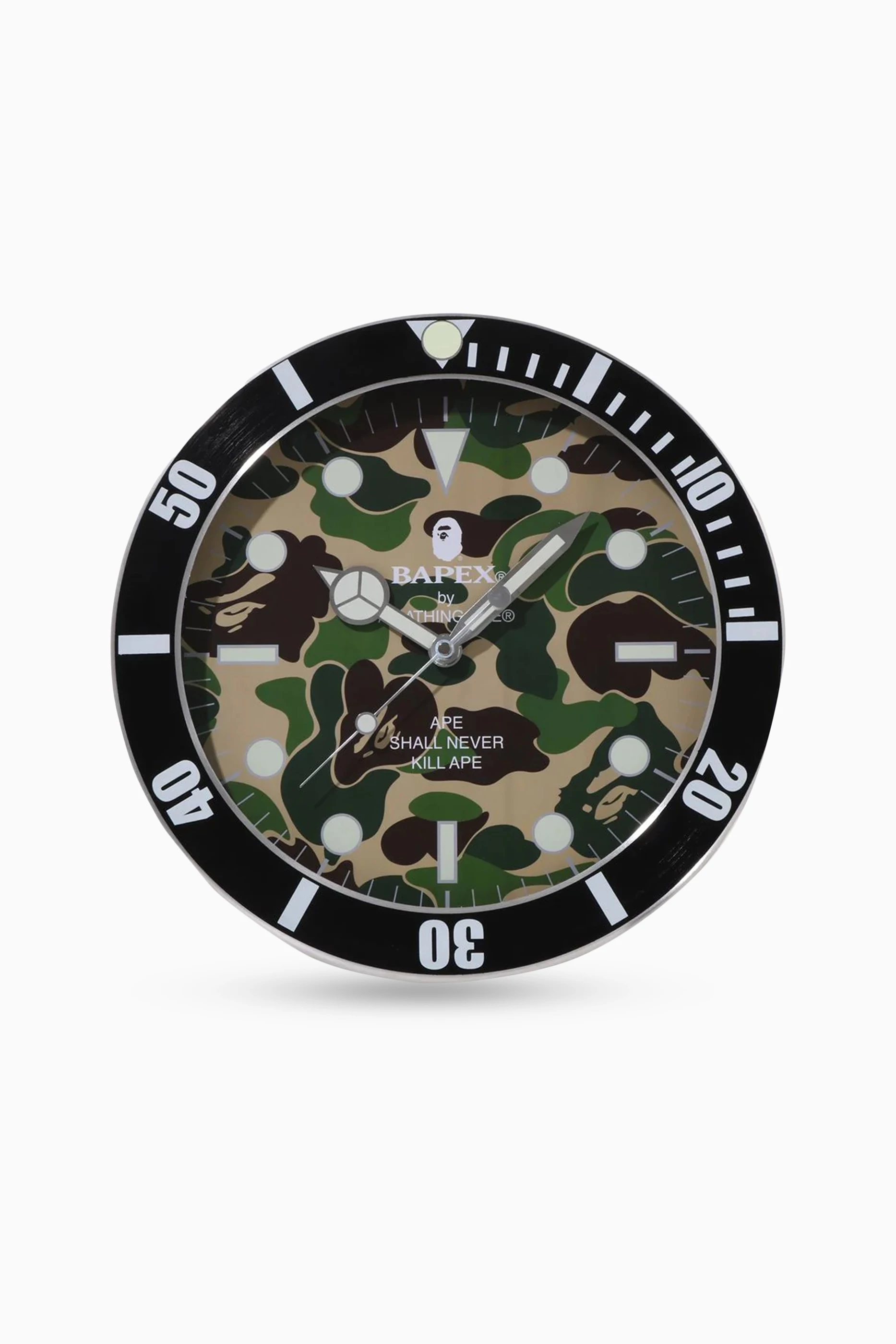 Buy A Bathing Ape Multicolour ABC Camo Bapex Wall Clock For