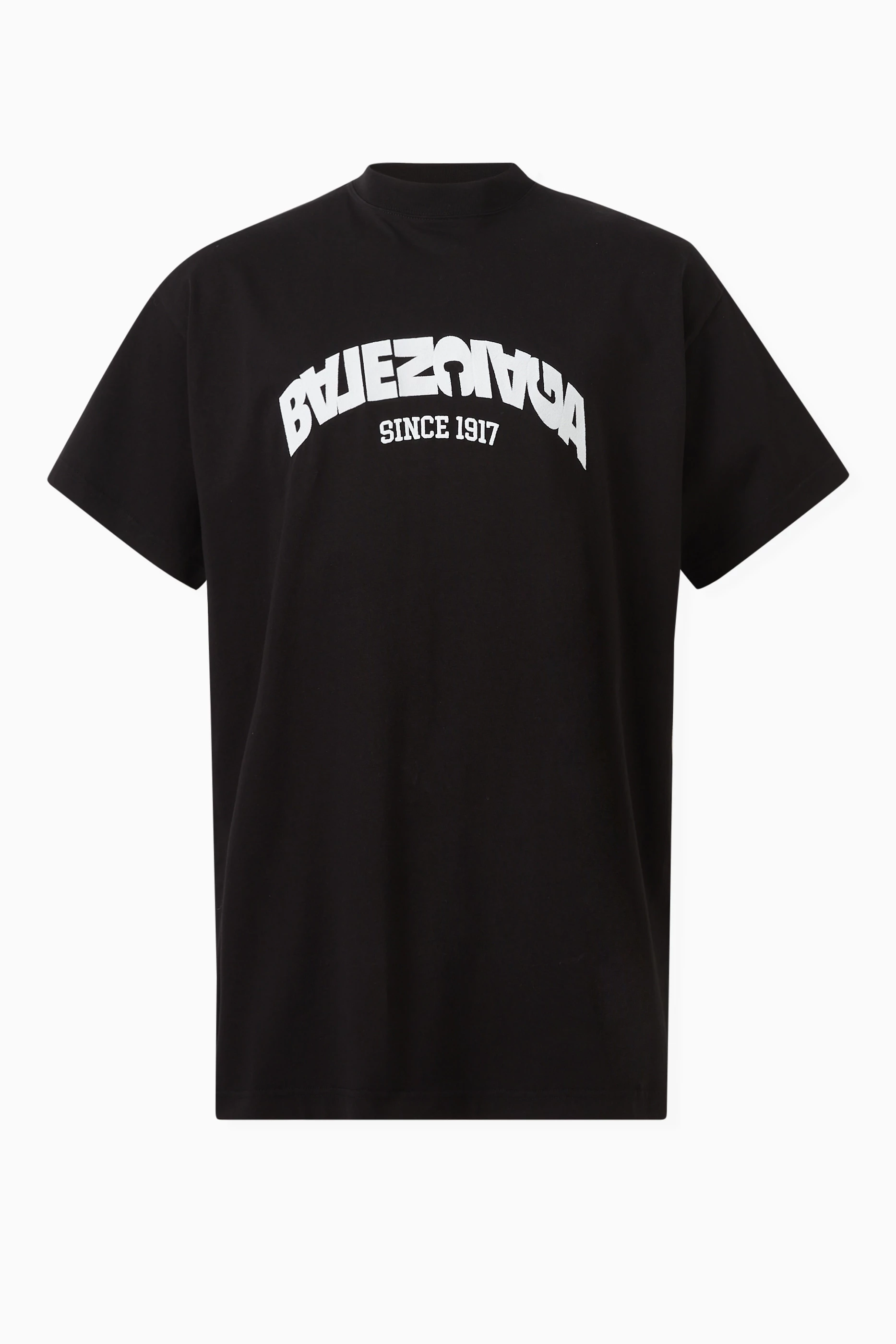 Buy Balenciaga Black Unisex Back Flip Oversized T-shirt in Vintage