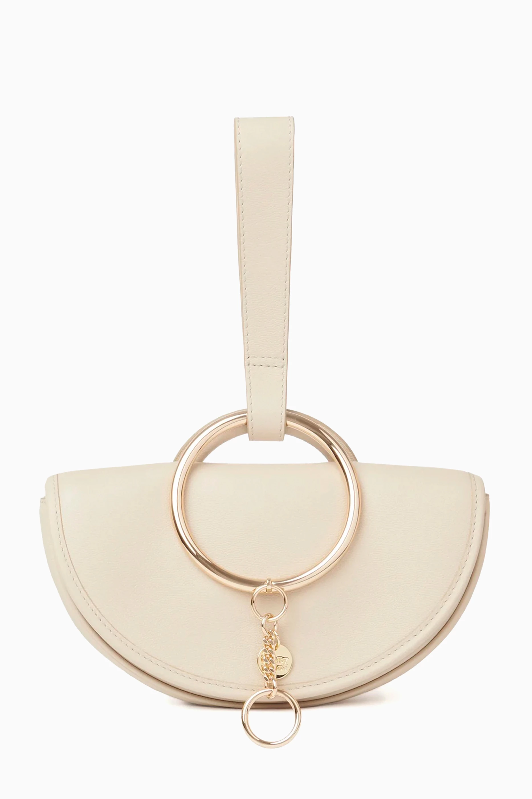 Buy See By Chloe Neutral Mara Half Moon Bag in Supple Leather For Women Online Ounass Saudi