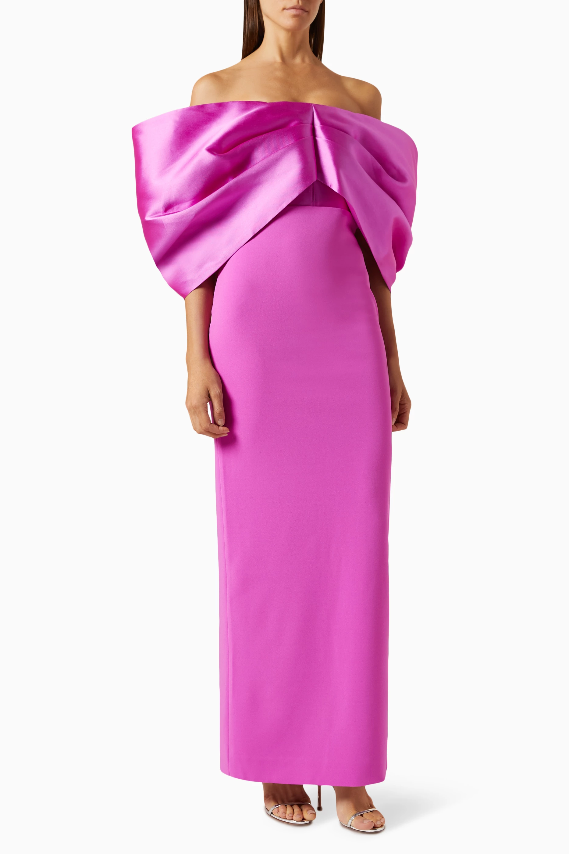 ワンピース SOLACE LONDON Women Mid Skirts OS43021 PUPIN PINK 25612591_55763920_600.jpg