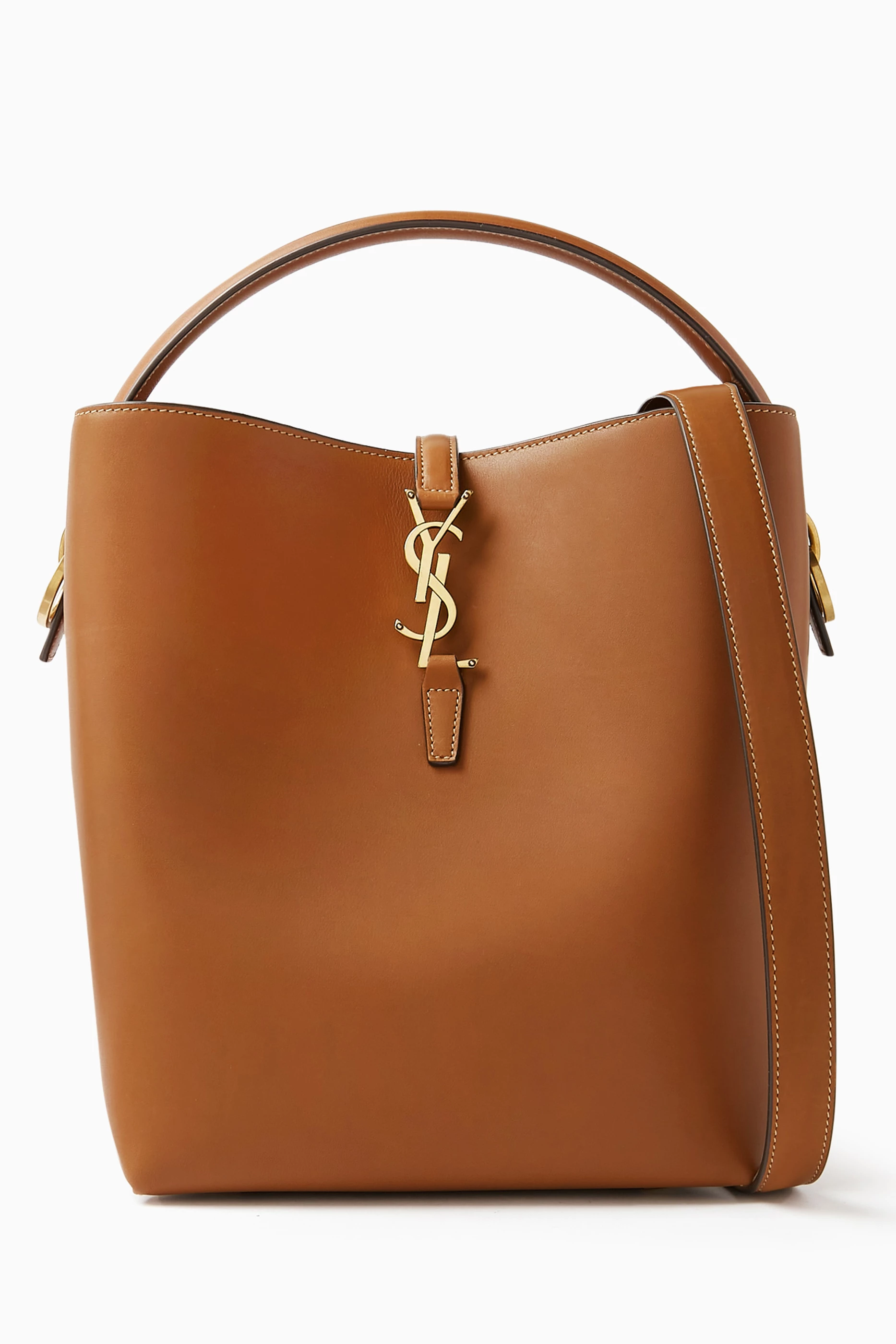 Buy SAINT LAURENT Brown Large Le 37 Bucket Bag in Vegetable tanned Leather For Women Online Ounass Saudi