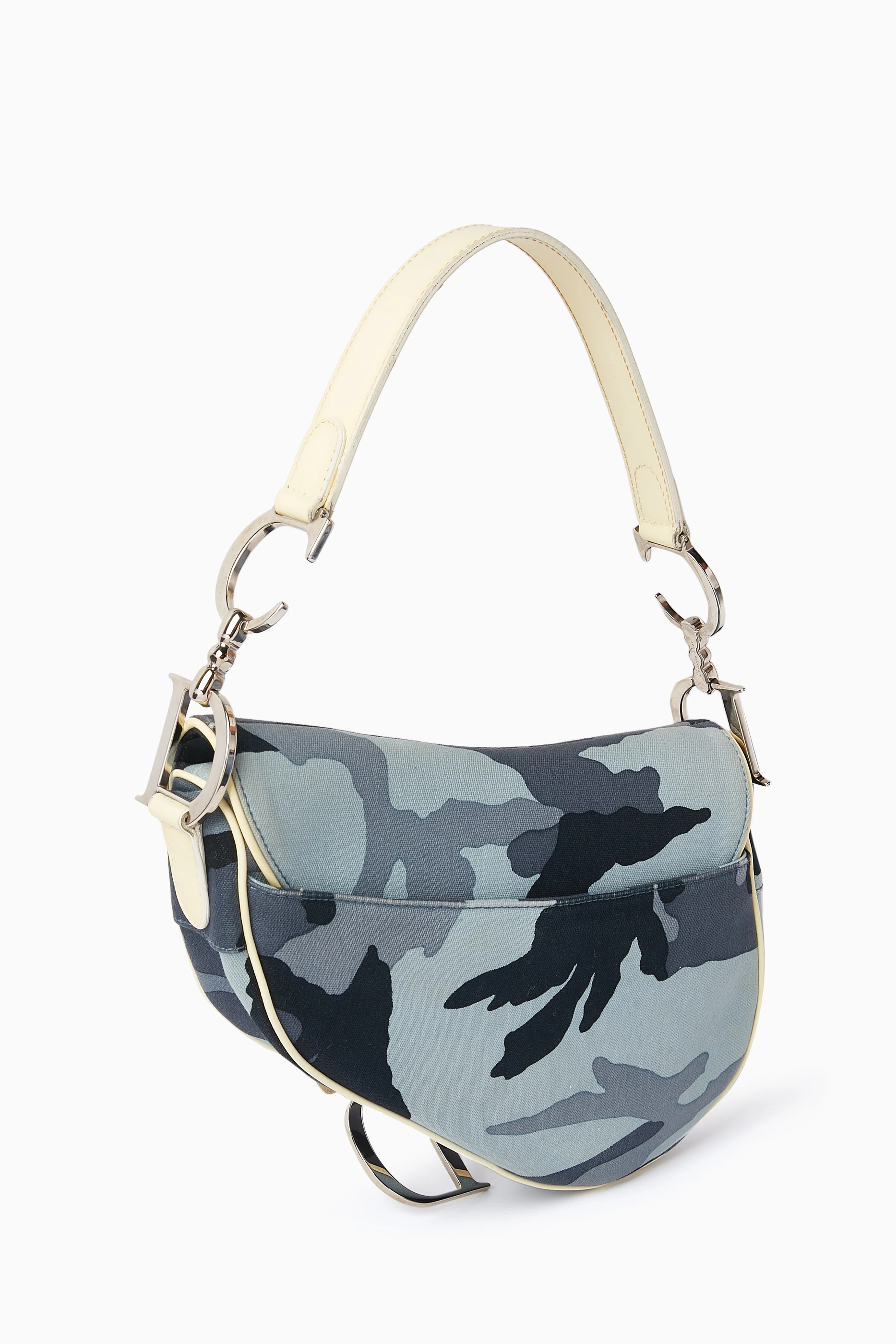 Buy Christian Dior Pre Loved Multicolour Camo Saddle Bag in Canvas Leather For Women Online Ounass Saudi
