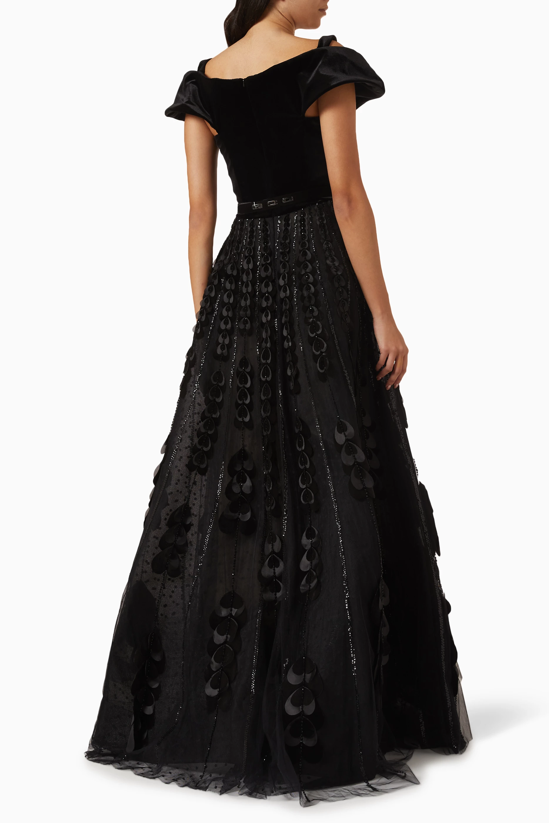 オールインワン・サロペット Saiid Kobeisy Black Lace Dress Lace dress – Saiid Kobeisy Online