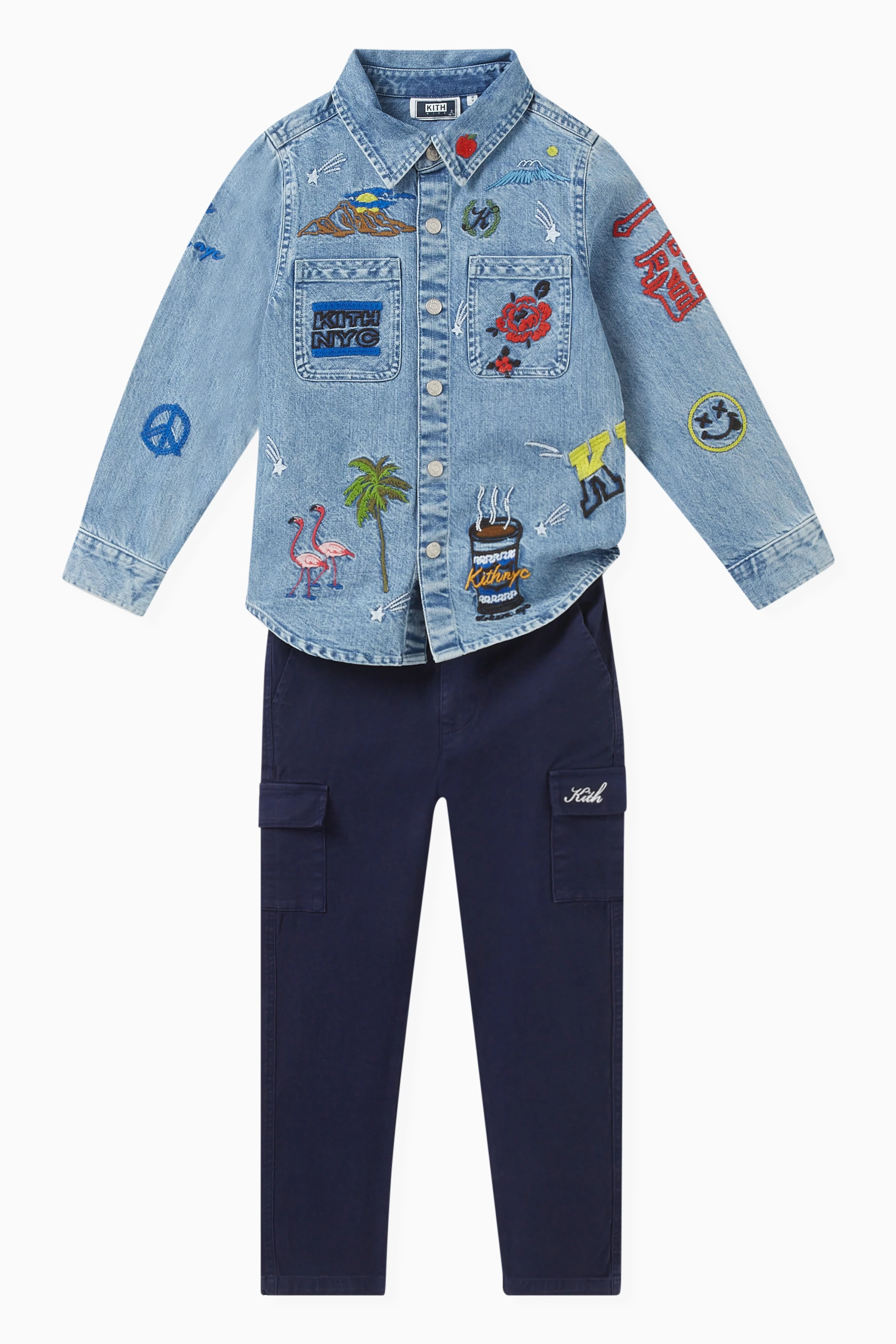 Kith For Otakara NYC Denim Apollo Shirt Kith Kids | The Otakara