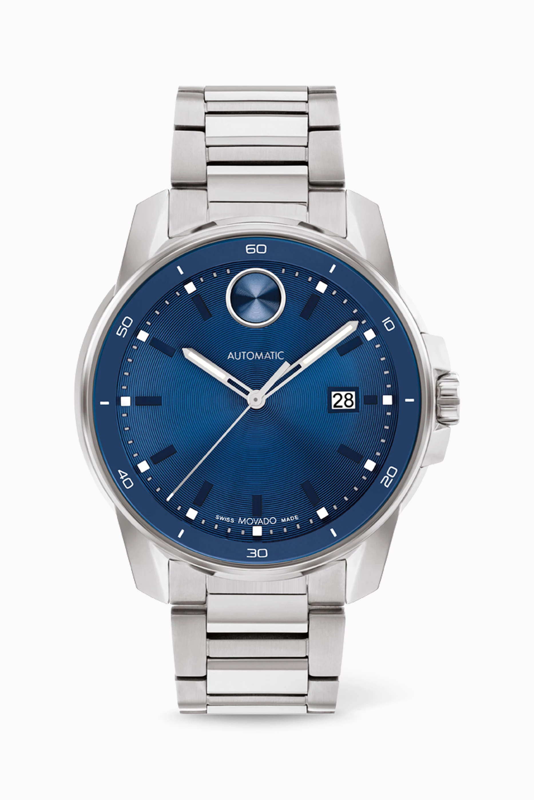 Stainless Steel Movado Luno Blue Movado Luno Museum Stainless