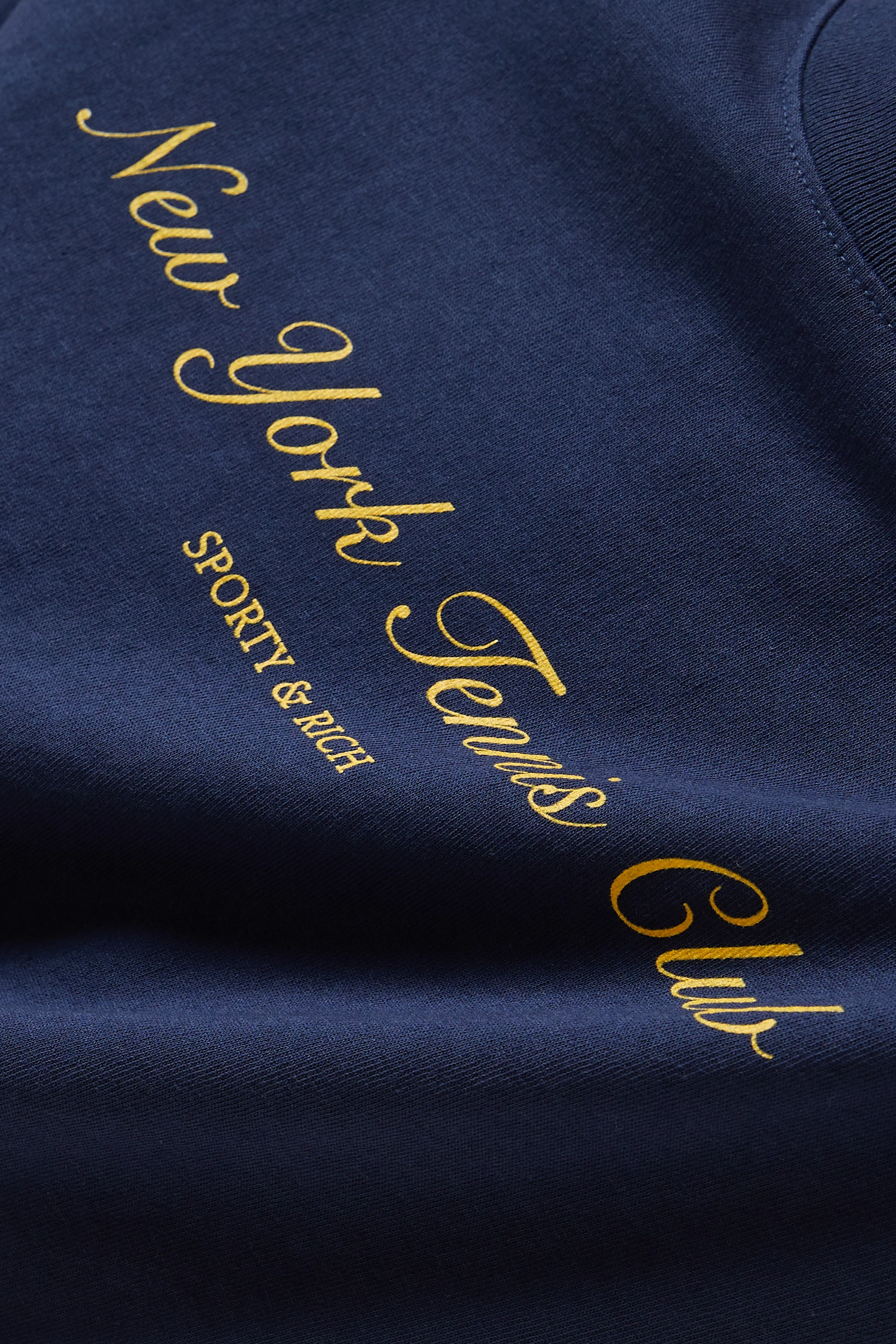 Buy Sporty & Rich Blue NY Tennis Club T-shirt in Cotton For