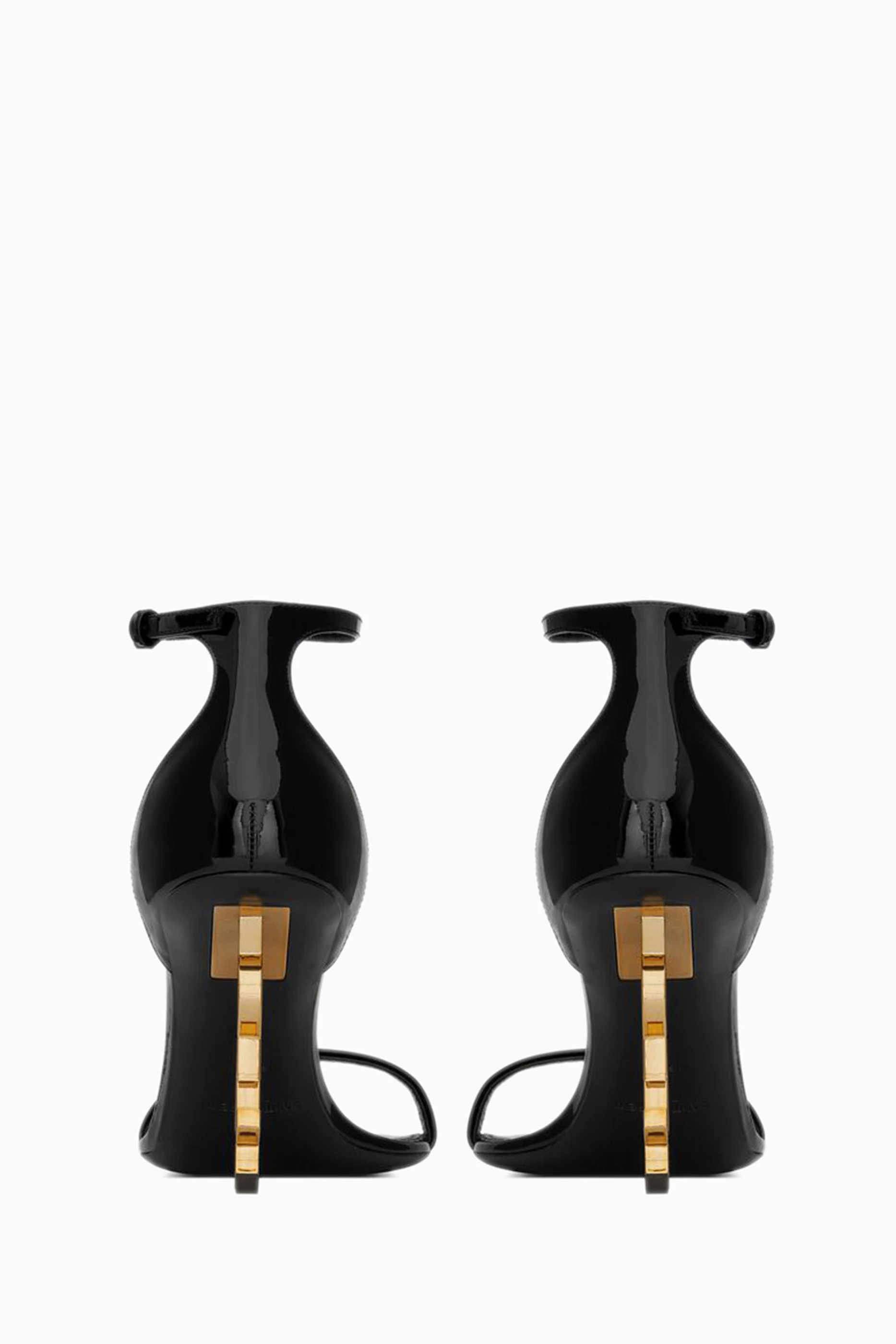 Buy SAINT LAURENT Black Opyum 100 Sandals in Patent Leather For Women Online Ounass Saudi