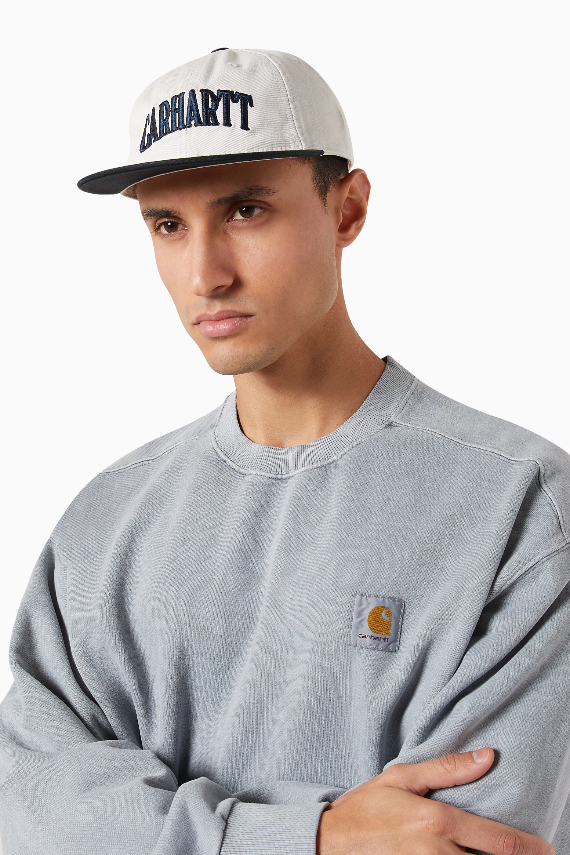 Buy Carhartt WIP Neutral Preston Cap in Cotton Twill For Men