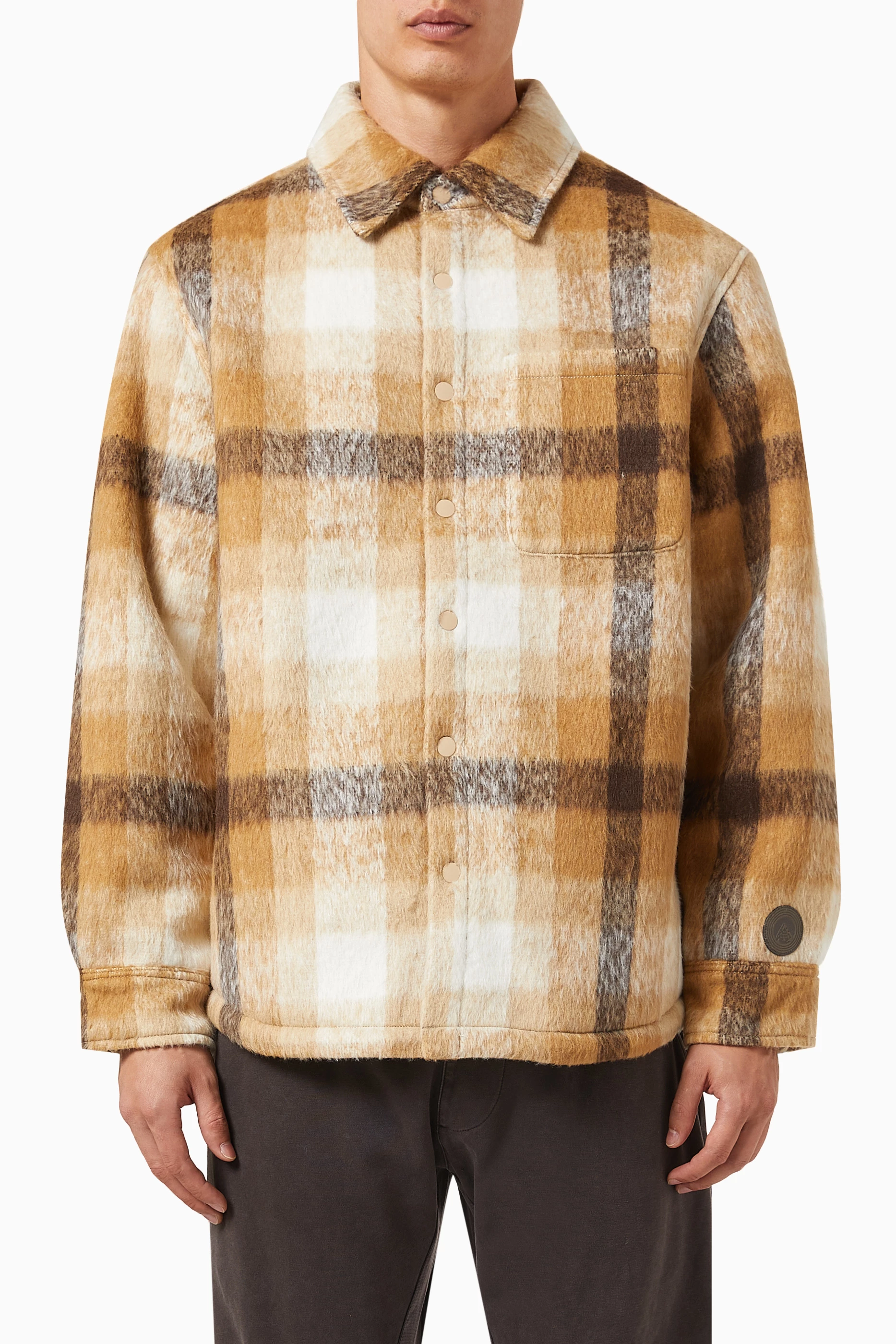 Buy Kith Multicolour Check Sheridan Jacket in Polyester For Men