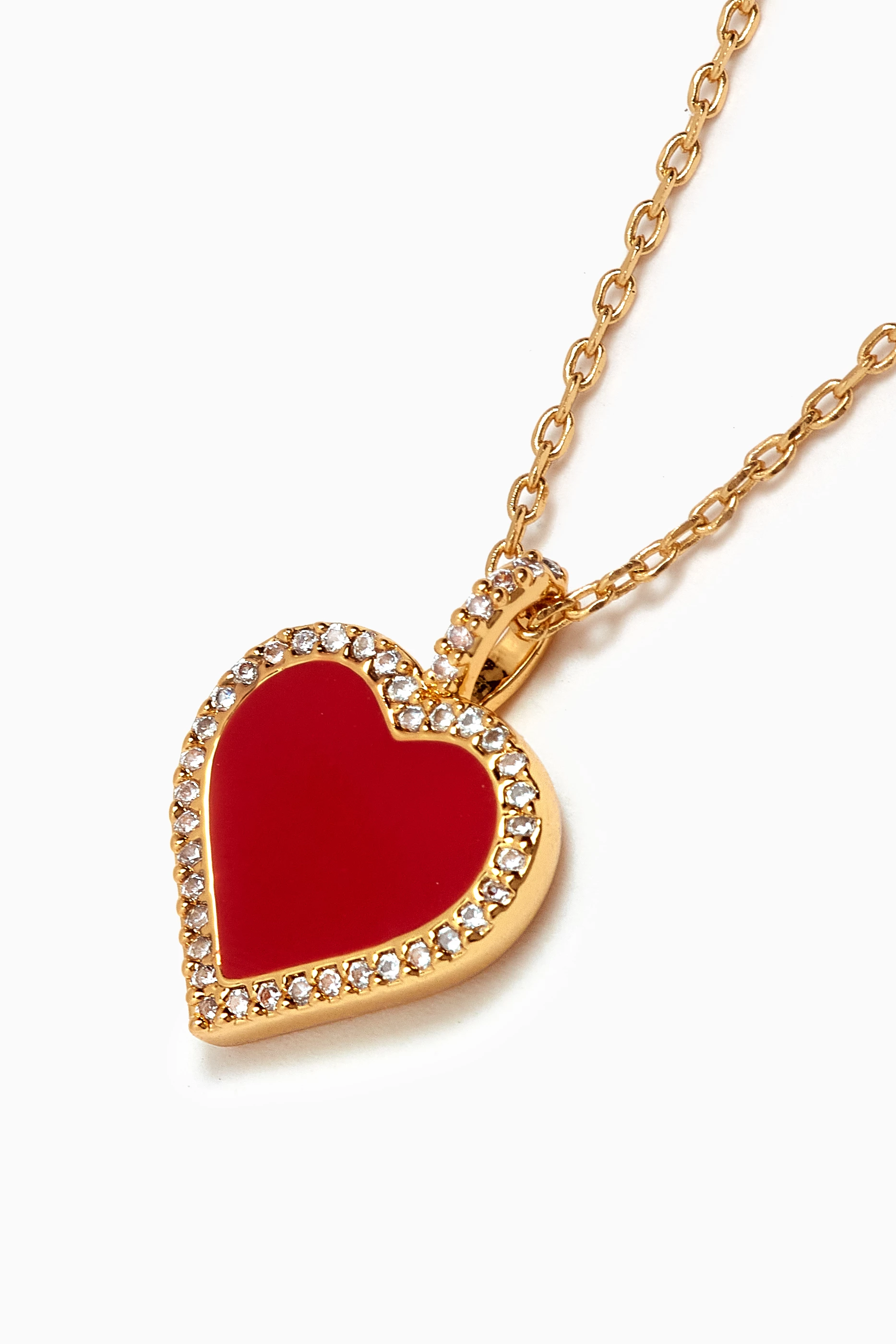 Kate spade red heart necklace best sale