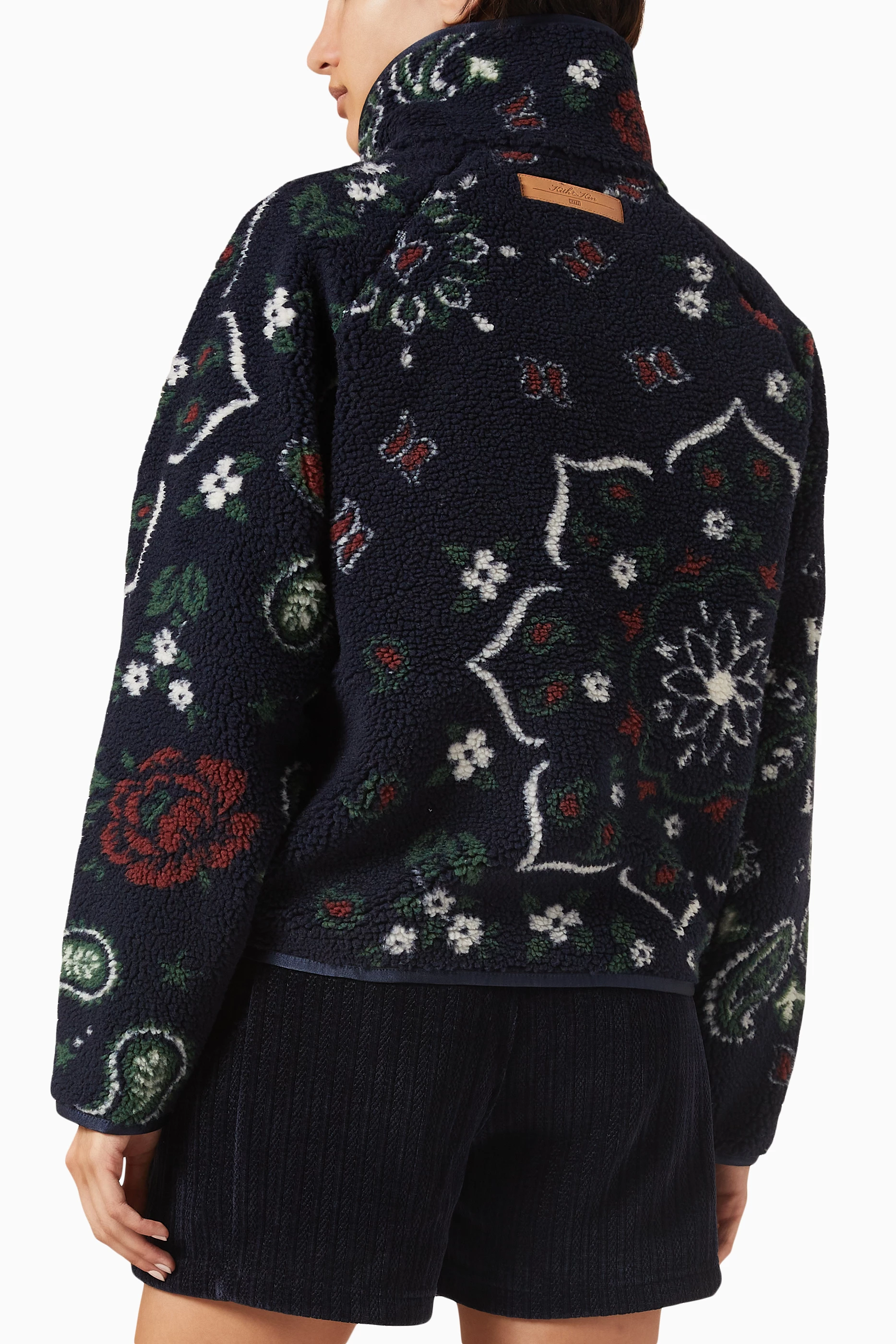 Kith Women Grayson Paisley Jacquard Sherpa - Sandrift | Parallel