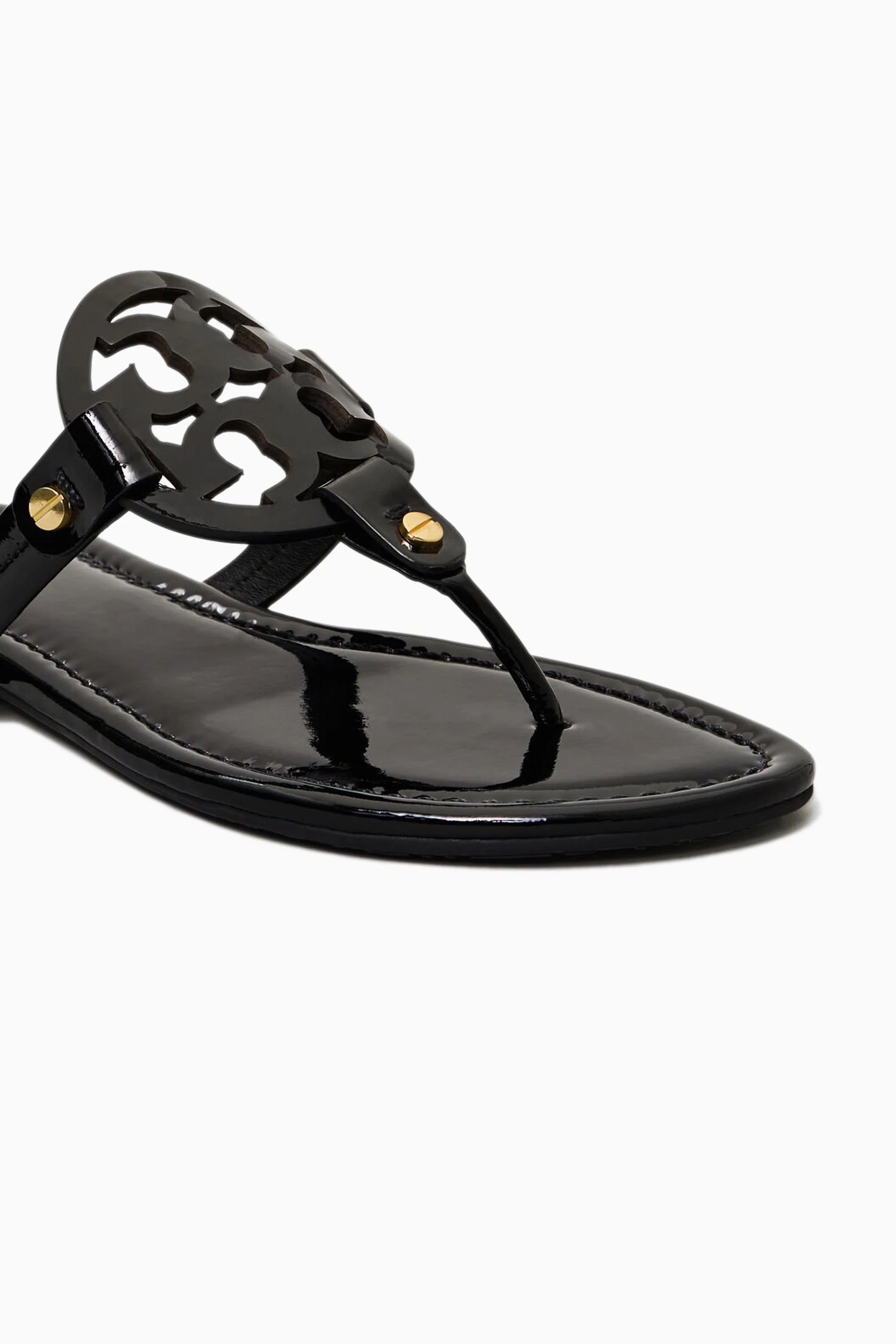 Buy Tory Burch Black Miller Sandals in Patent Leather For Women Online Ounass Saudi