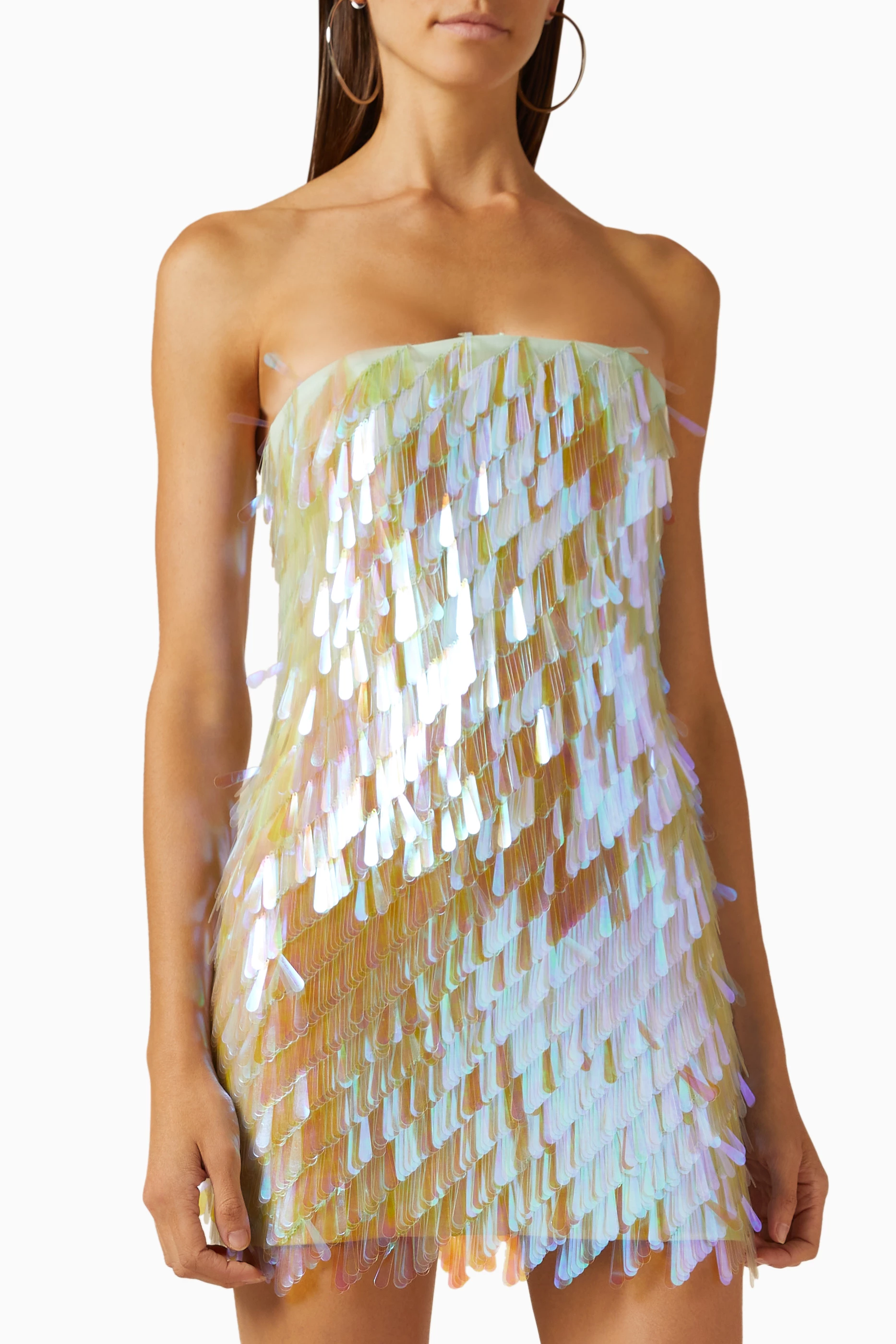 ワンピース THE ATTICO SS25 Sequin dress (250WCW00180 694) THE ATTICO Dresses | Fall 2025 Collection | FWRD