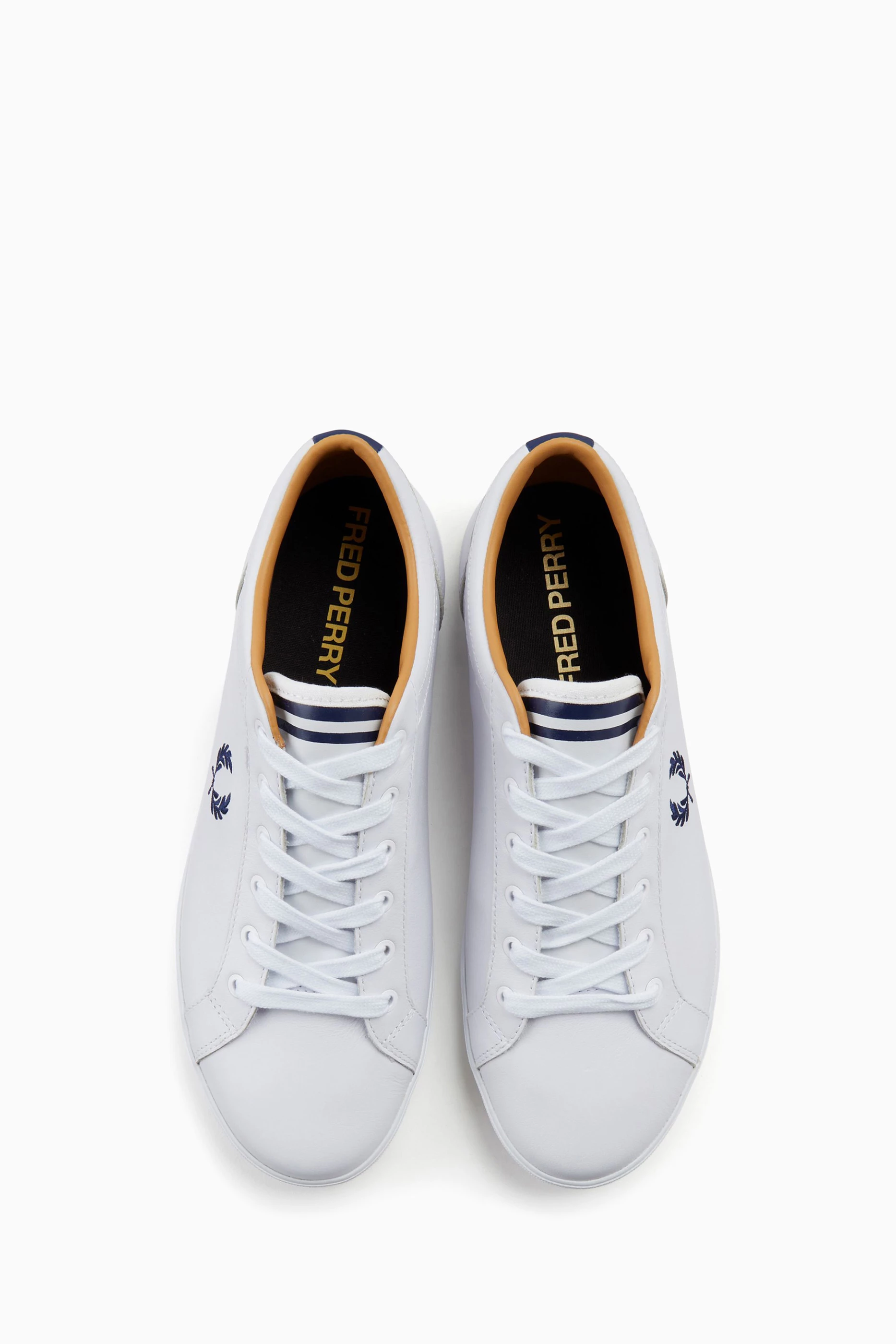 Fred perry baseline leather white store