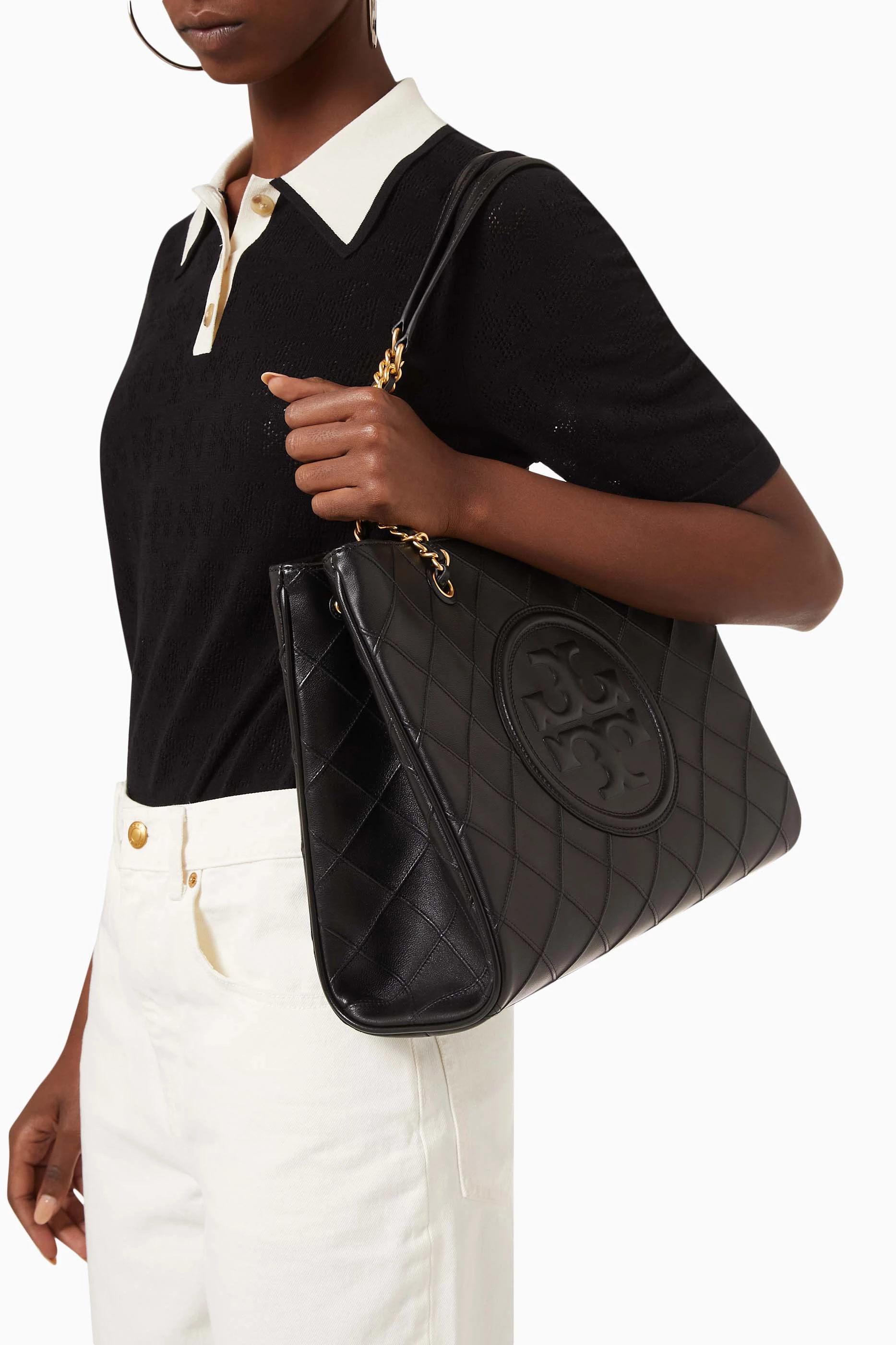 Tory burch fleming distressed leather tote 2025