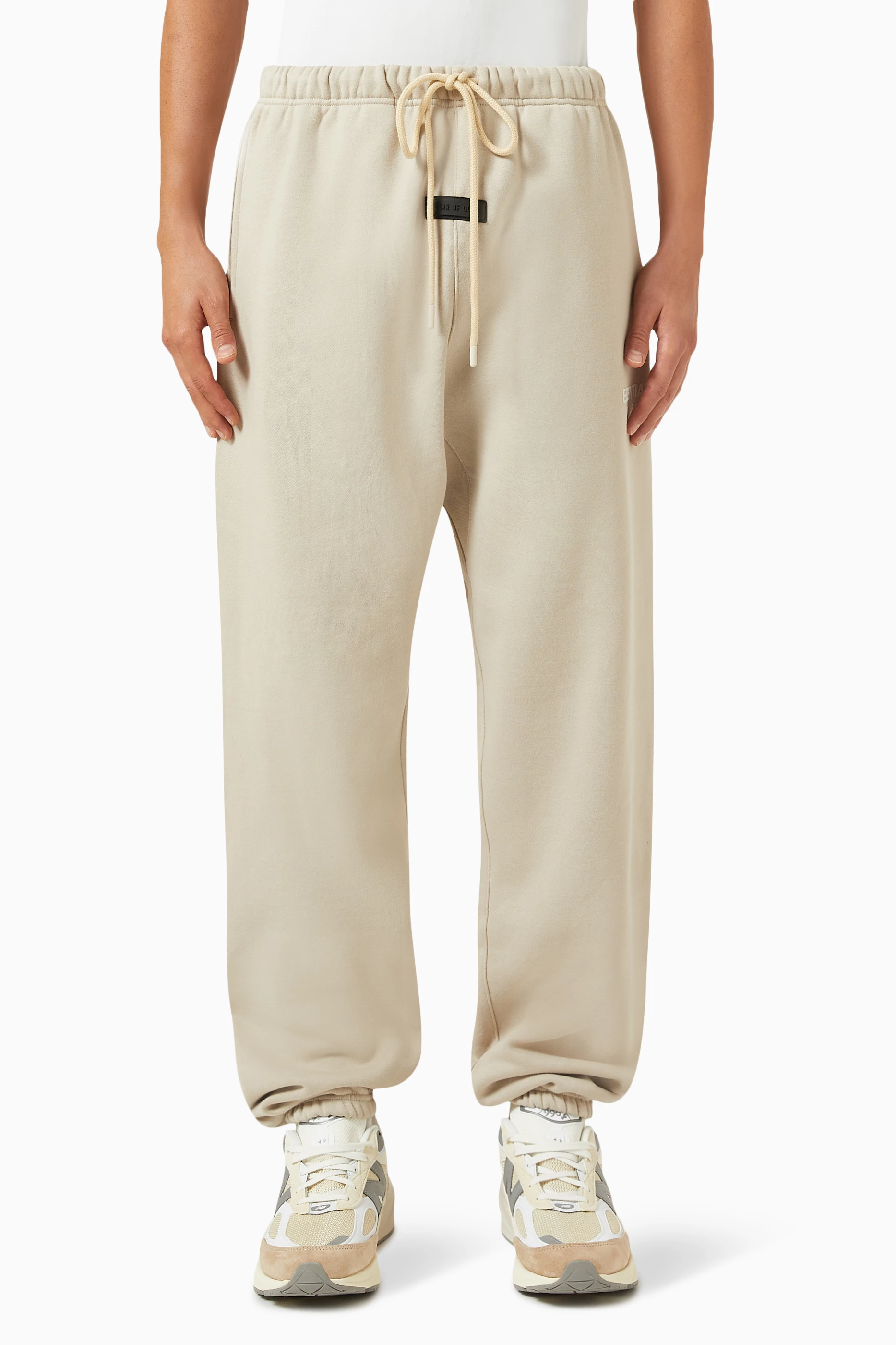 Buy Fear of God Essentials Grey Essentials Sweatpants in Cotton fleece For Men Online Ounass Saudi