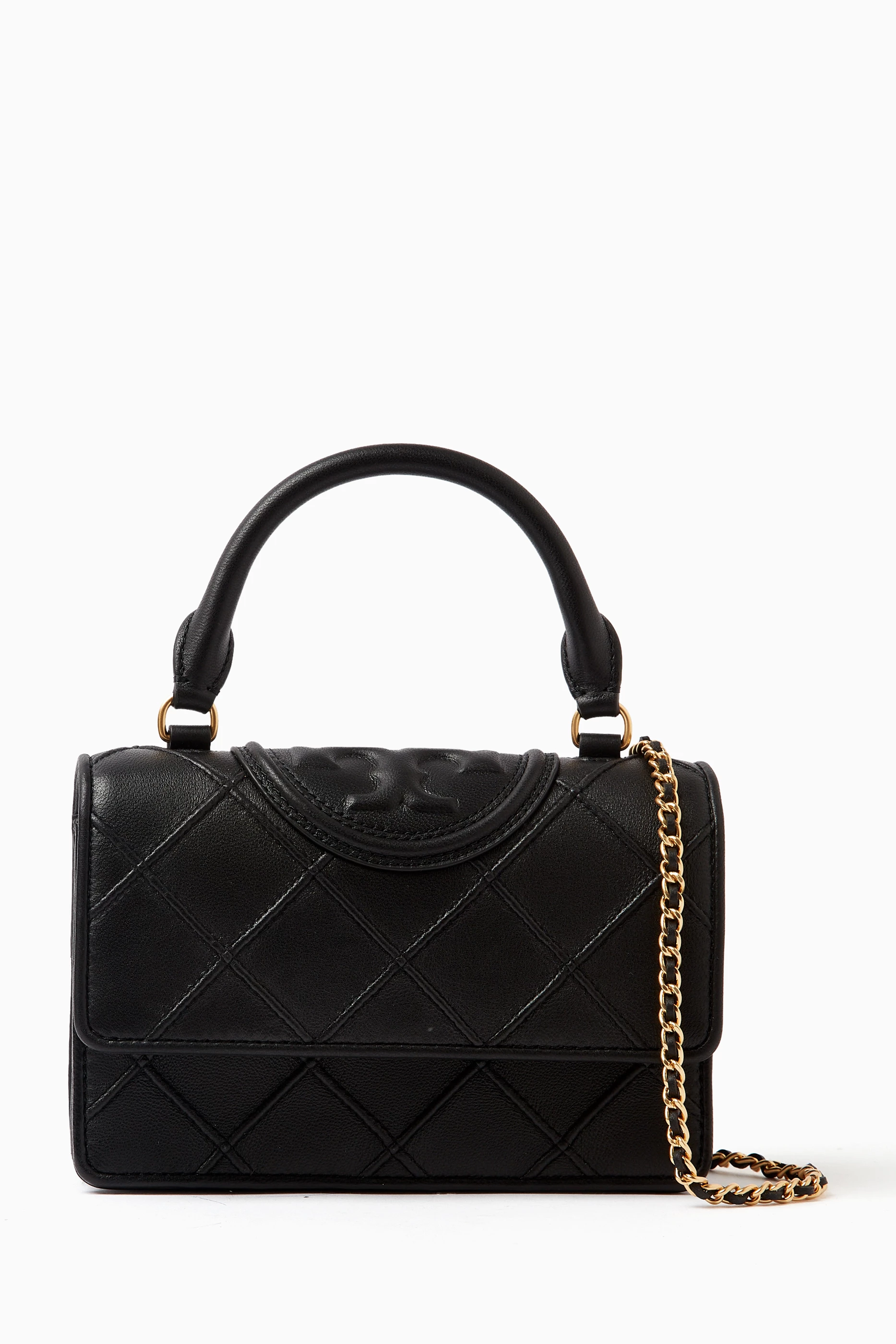 Tory burch fleming top handle new arrivals