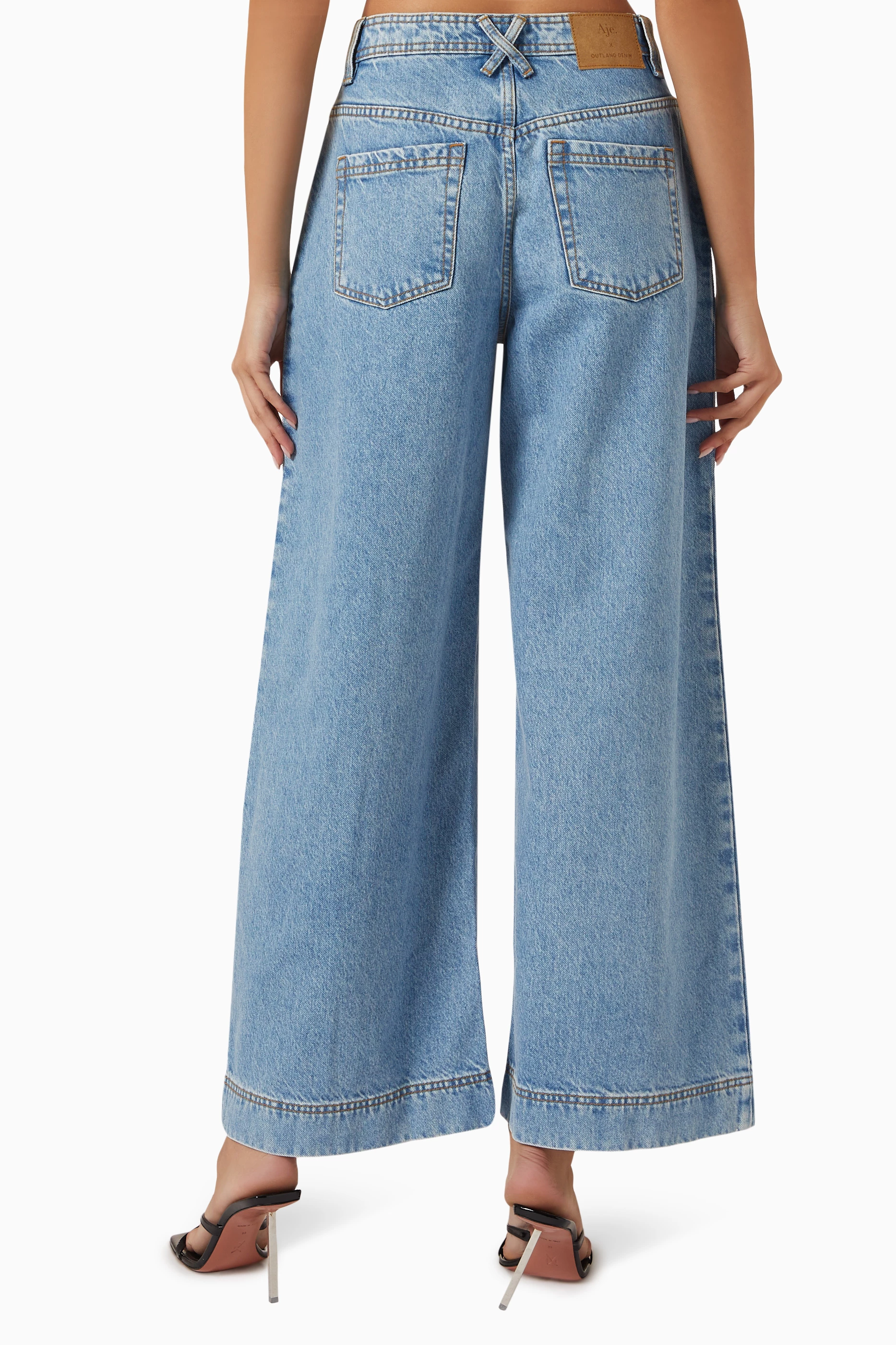 Buy Aje Blue x Outland Jeans in Denim For Women Online Ounass Saudi