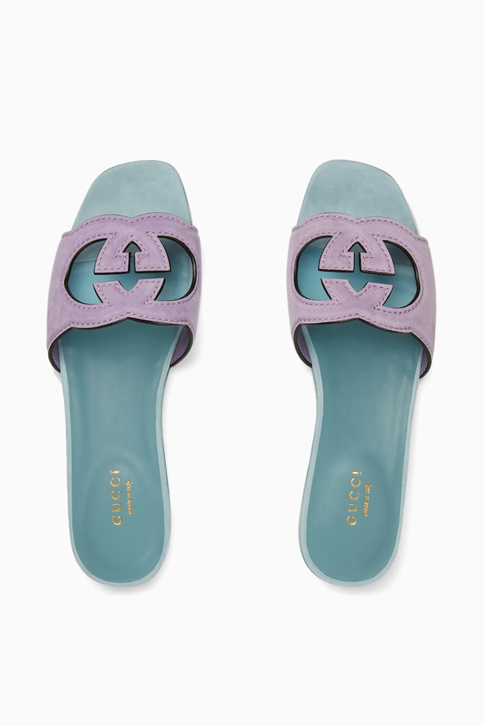 Blue gucci sandals online