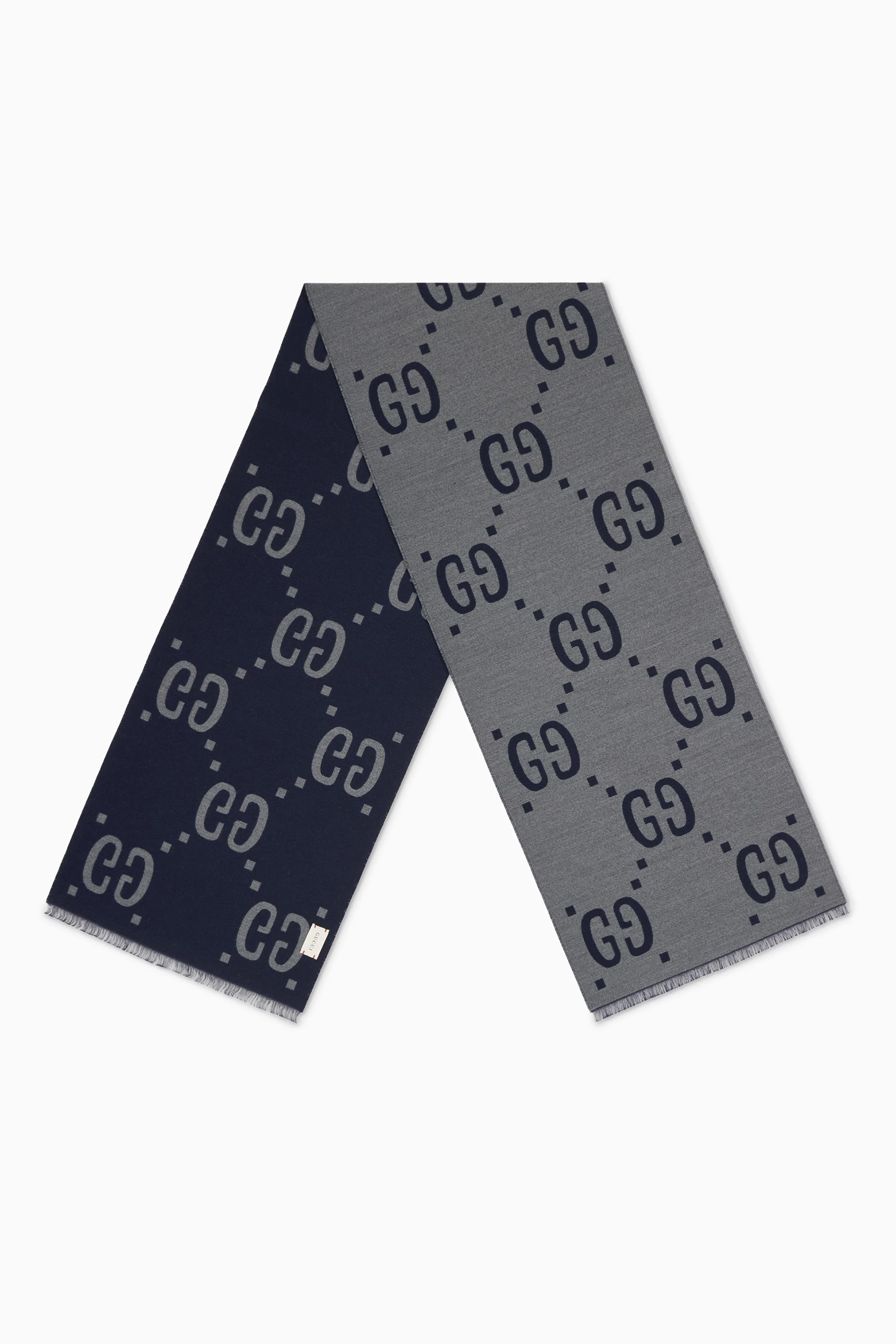 Grey Gucci Bandana Men's Buy Gucci Grey GG Jacquard Scarf In