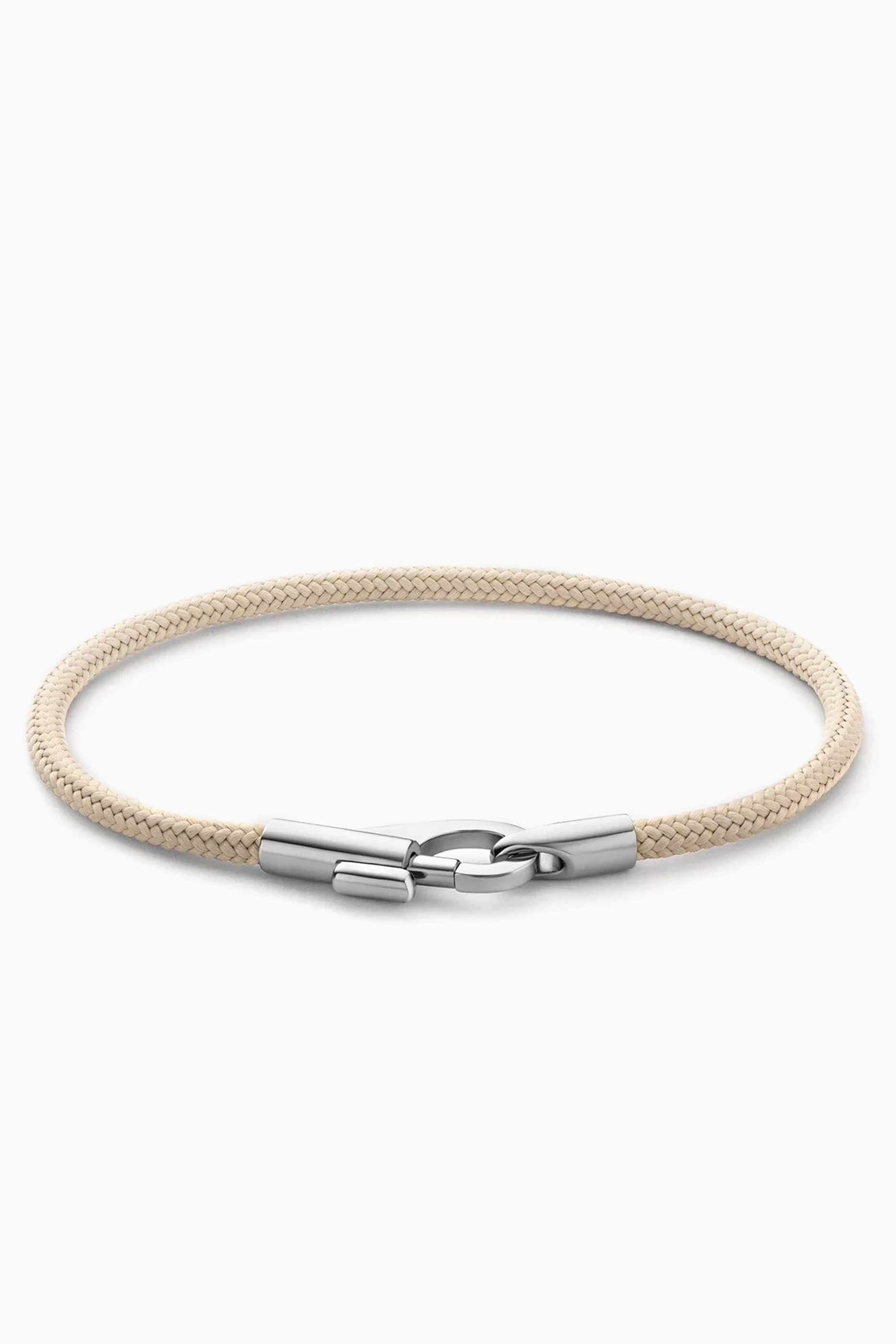 Buy Miansai Neutral Snap Rope Bracelet in Sterling Silver For Men