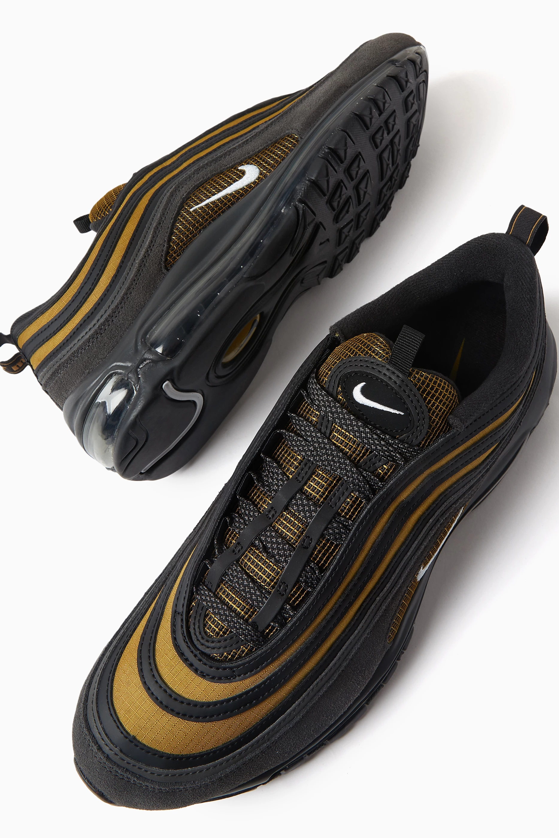 Buy Nike Grey Air Max 97 Sneakers in Mesh and Leather For Men Online Ounass Saudi