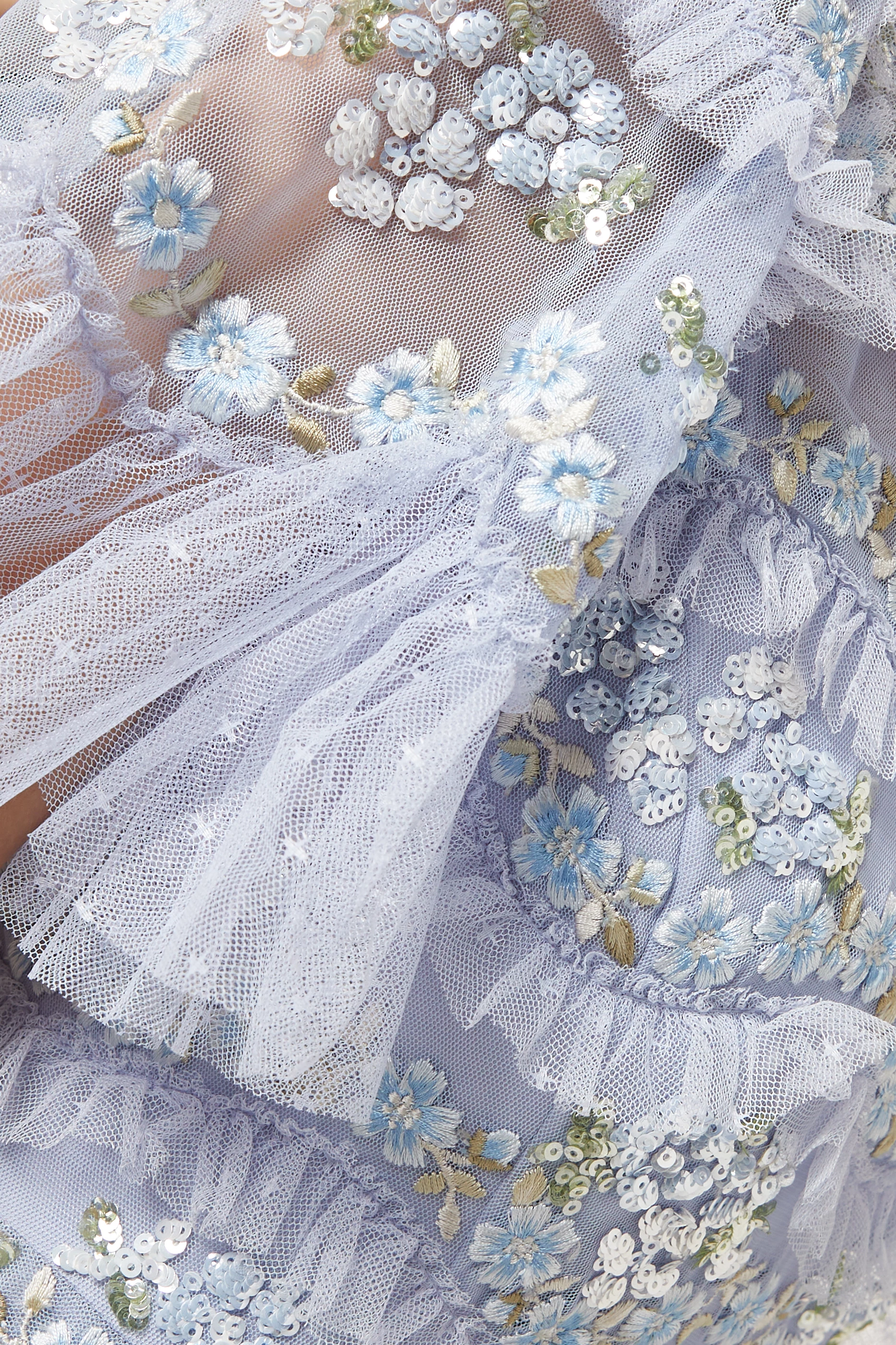 Evening Gowns Needle And Thread Daisy Dress Buy Needle Thread Blue Daisy  Wave Gown For Women Online Ounass