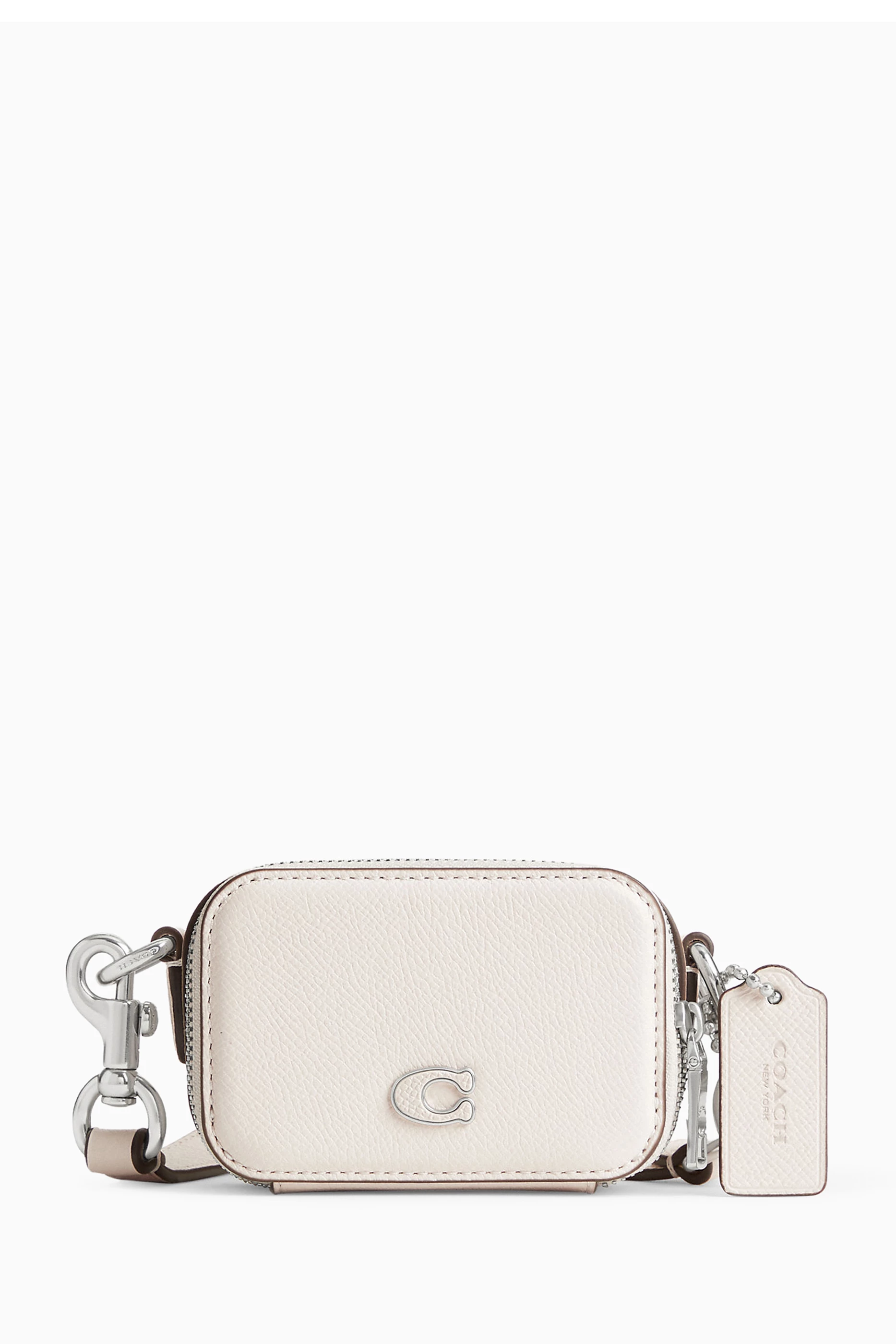 Coach white purse deals
