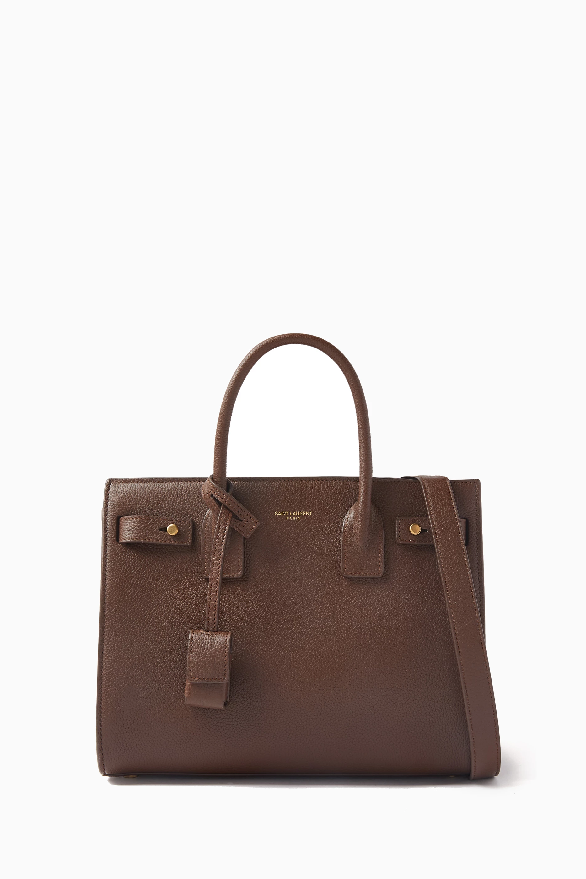 Laurent Sac Yves Saint Laurent Brown Bag Handbag Faux Sac Yves