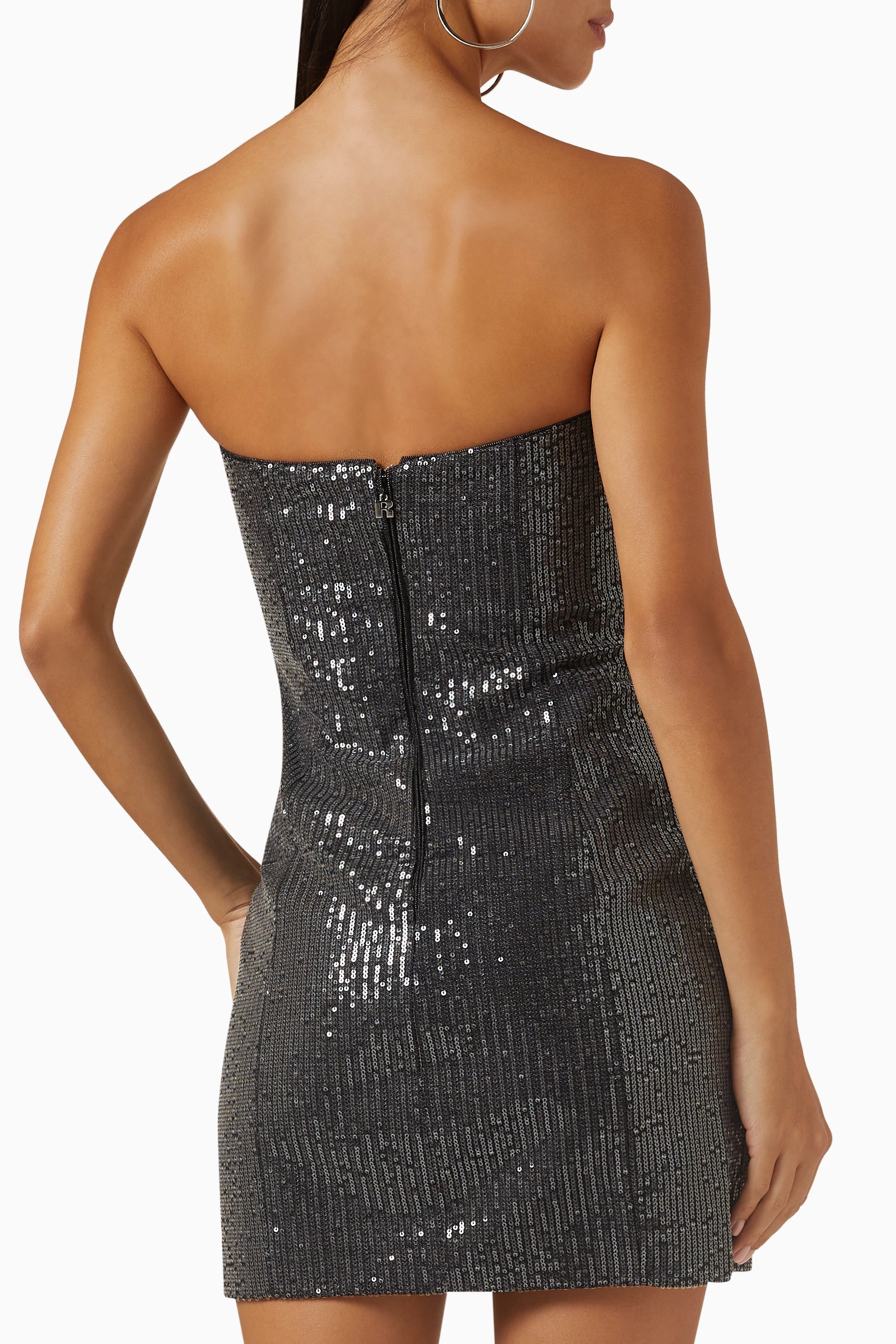 Buy Rotate Birger Christensen Black Sequin-embellished Mini Dress
